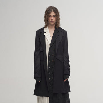 ILNya Nieternite Nifutur Reversible Armor-Sleeve Longline Blazer-Jacket-S(0) (Preorder)-Free Shipping Leatheretro