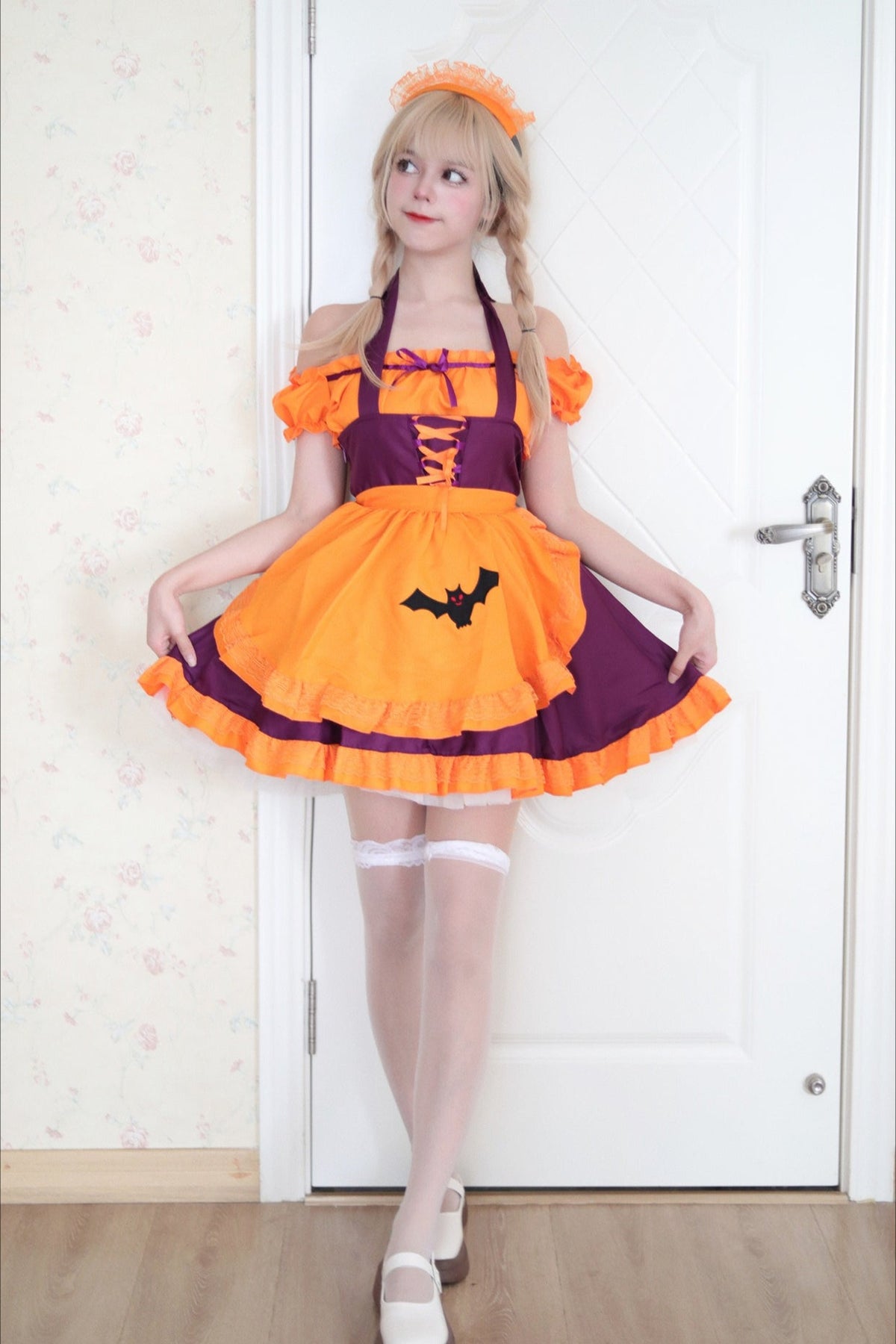 Vampire Bat Maid Cosplay Halloween Costume
