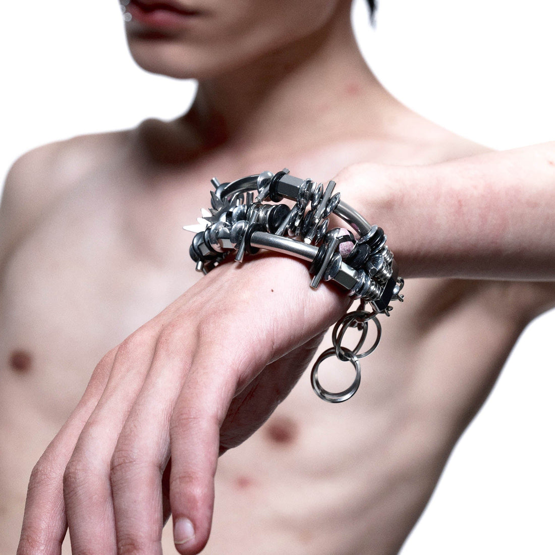 ILLUSORY Annihilation Hardware Bracelet-Bracelet-Regular ( 7.5 INCHES - 9.1 INCHES )-Free Shipping Leatheretro