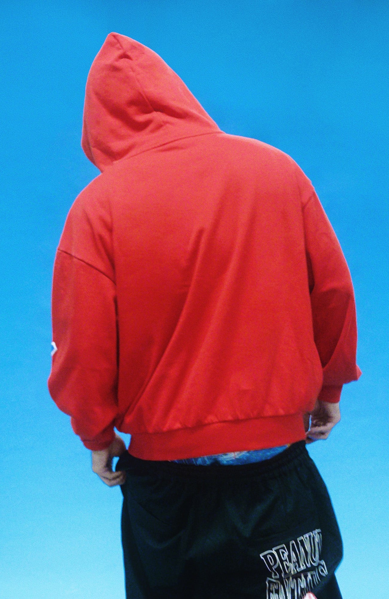 EVETS Foam Print Graphic Hoodie-Jacket-S-Red-Free Shipping Leatheretro