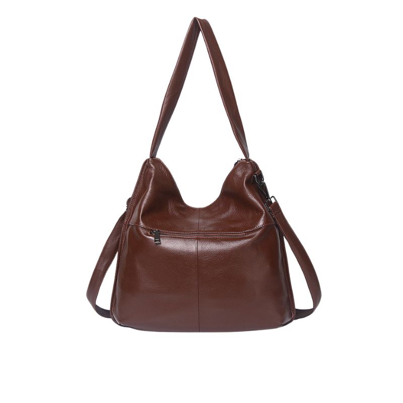 Korean Casual Large Capacity Women's Shoulder Bag-Handbags-Brown-Free Shipping Leatheretro