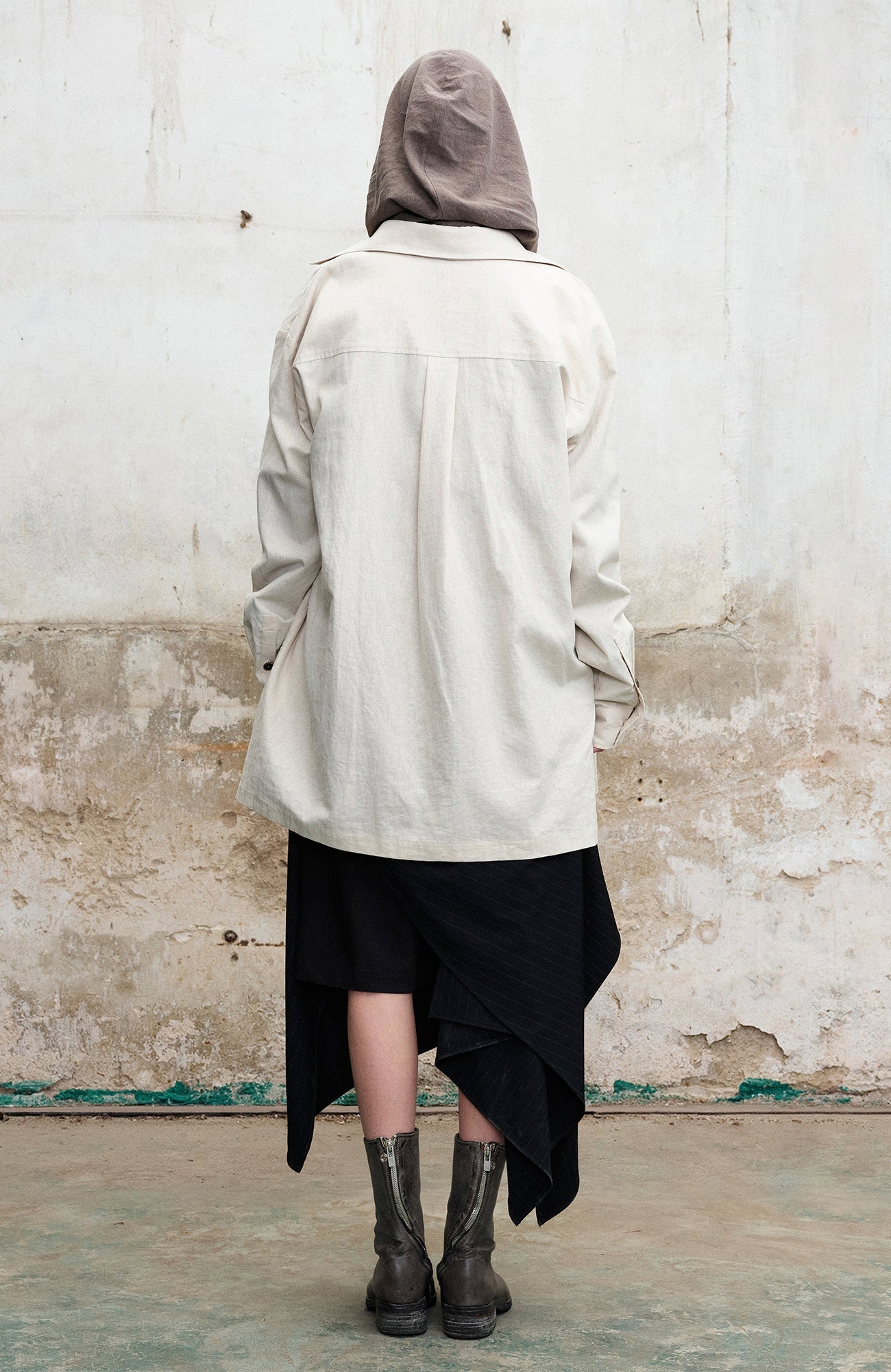 ILNya Nieternite Nifutur Double-Collar Hemp-Blend Graphic Shirt-Shirt-S(0)-Free Shipping Leatheretro