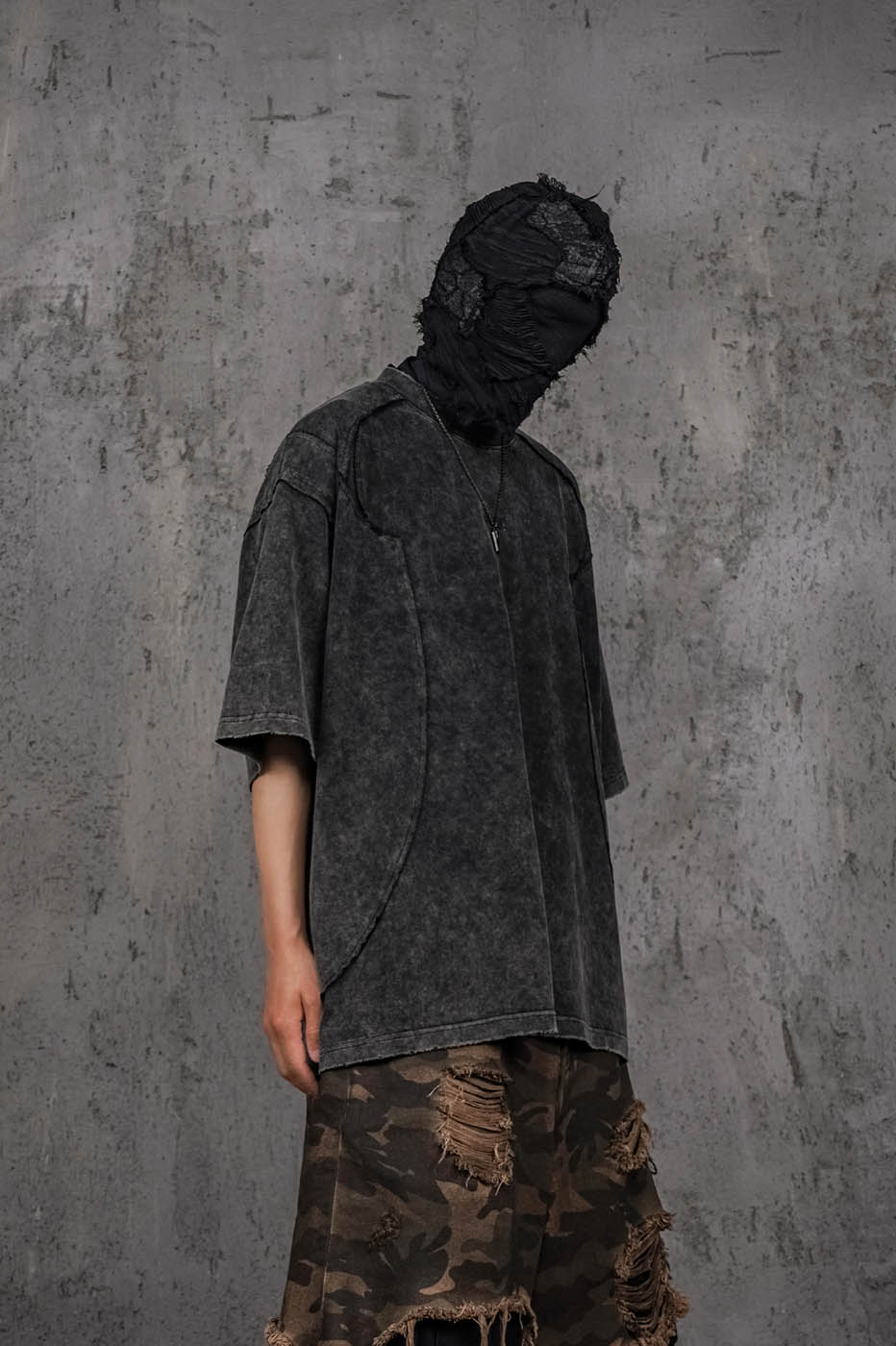 UNDERWATER Wasteland Devil Structure T-Shirt Black-T Shirt-S-Free Shipping Leatheretro