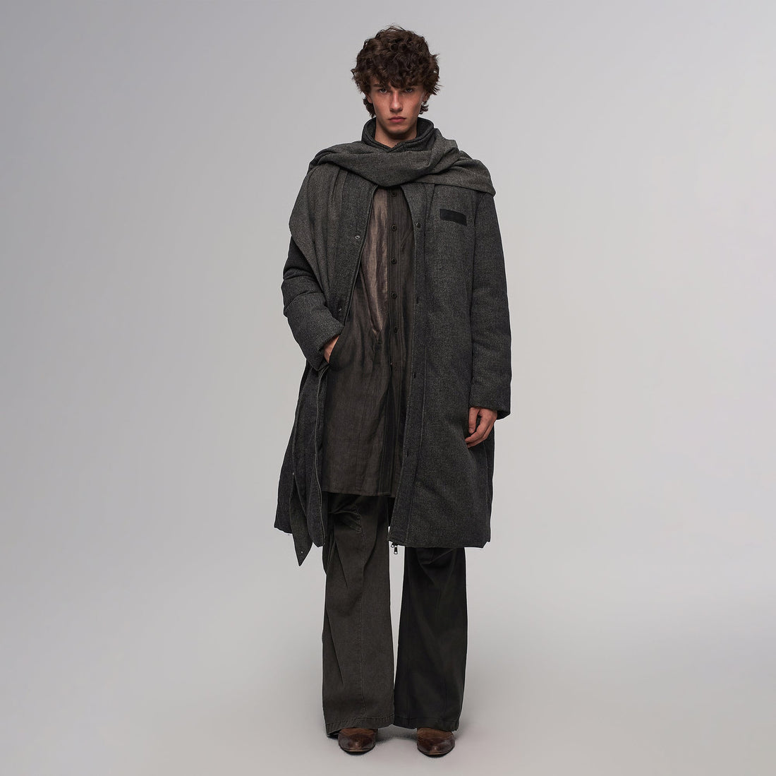 ILNya Nieternite Nifutur Wrapped Scarf 3M Overcoat-Jacket-S(0) (Preorder)-Free Shipping Leatheretro