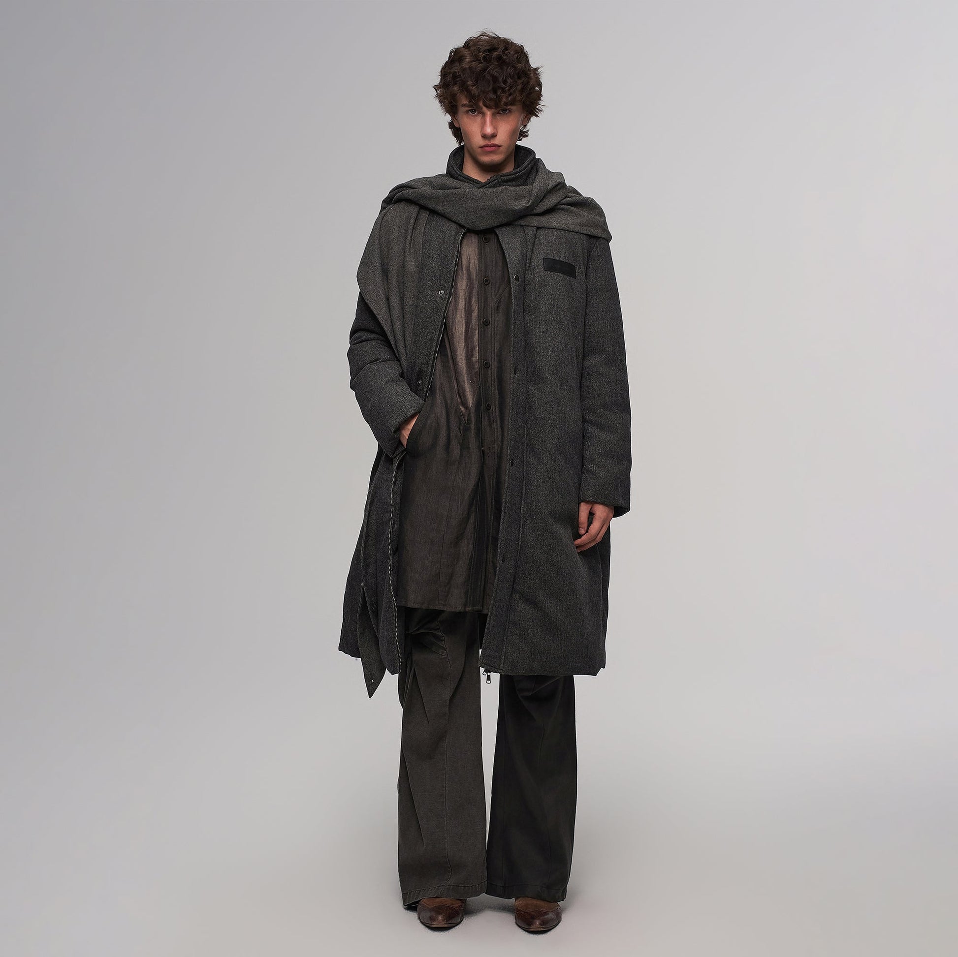 ILNya Nieternite Nifutur Wrapped Scarf 3M Overcoat-Jacket-S(0) (Preorder)-Free Shipping Leatheretro
