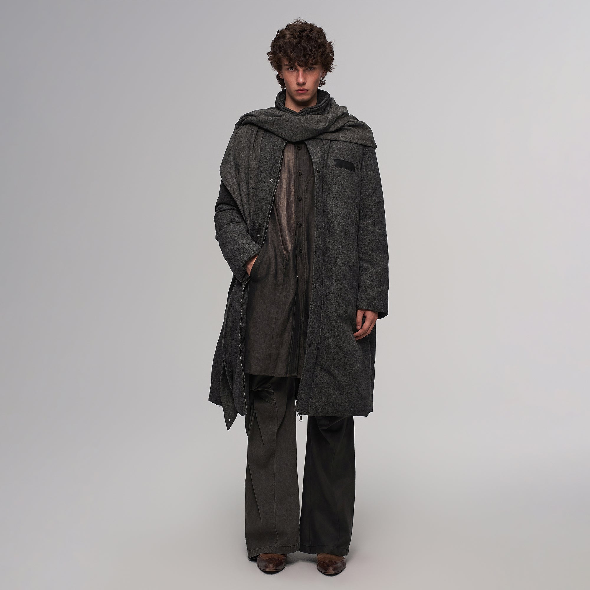 ILNya Nieternite Nifutur Wrapped Scarf 3M Overcoat-Jacket-S(0) (Preorder)-Free Shipping Leatheretro