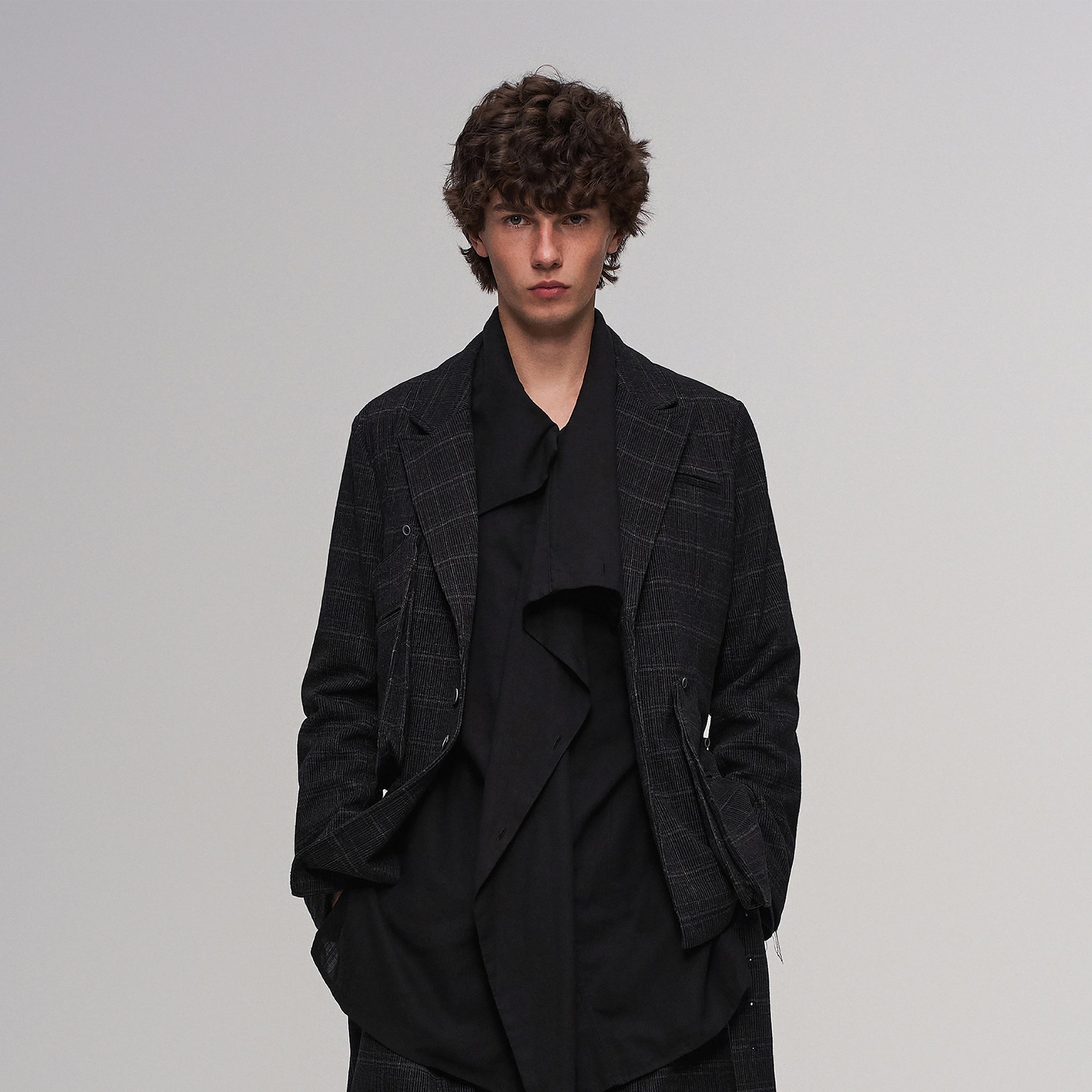 ILNya Nieternite Nifutur Deconstructed Detachable Plaid Blazer-Jacket-S(0) (Preorder)-Free Shipping Leatheretro