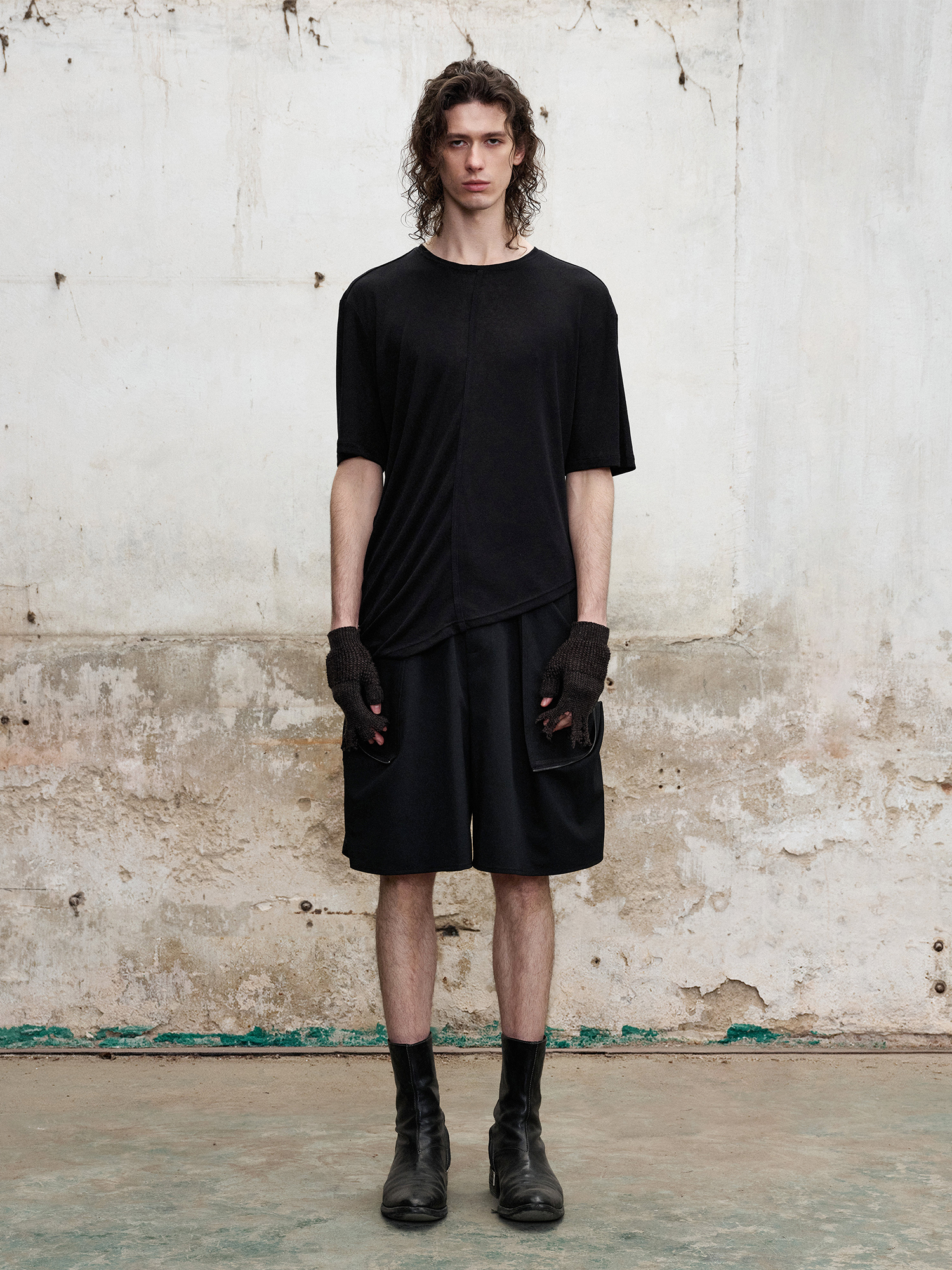 ILNya Nieternite Nifutur Deconstructed Panel Shorts-Shorts-S (0)-Free Shipping Leatheretro