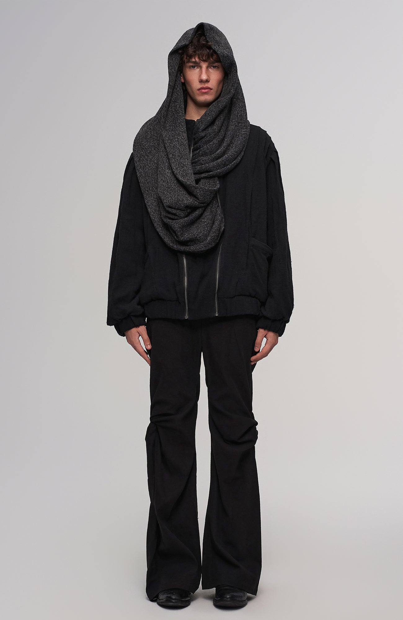 ILNya Nieternite Nifutur Twist-Knee Flared Trousers-Pants-S (0)-Free Shipping Leatheretro