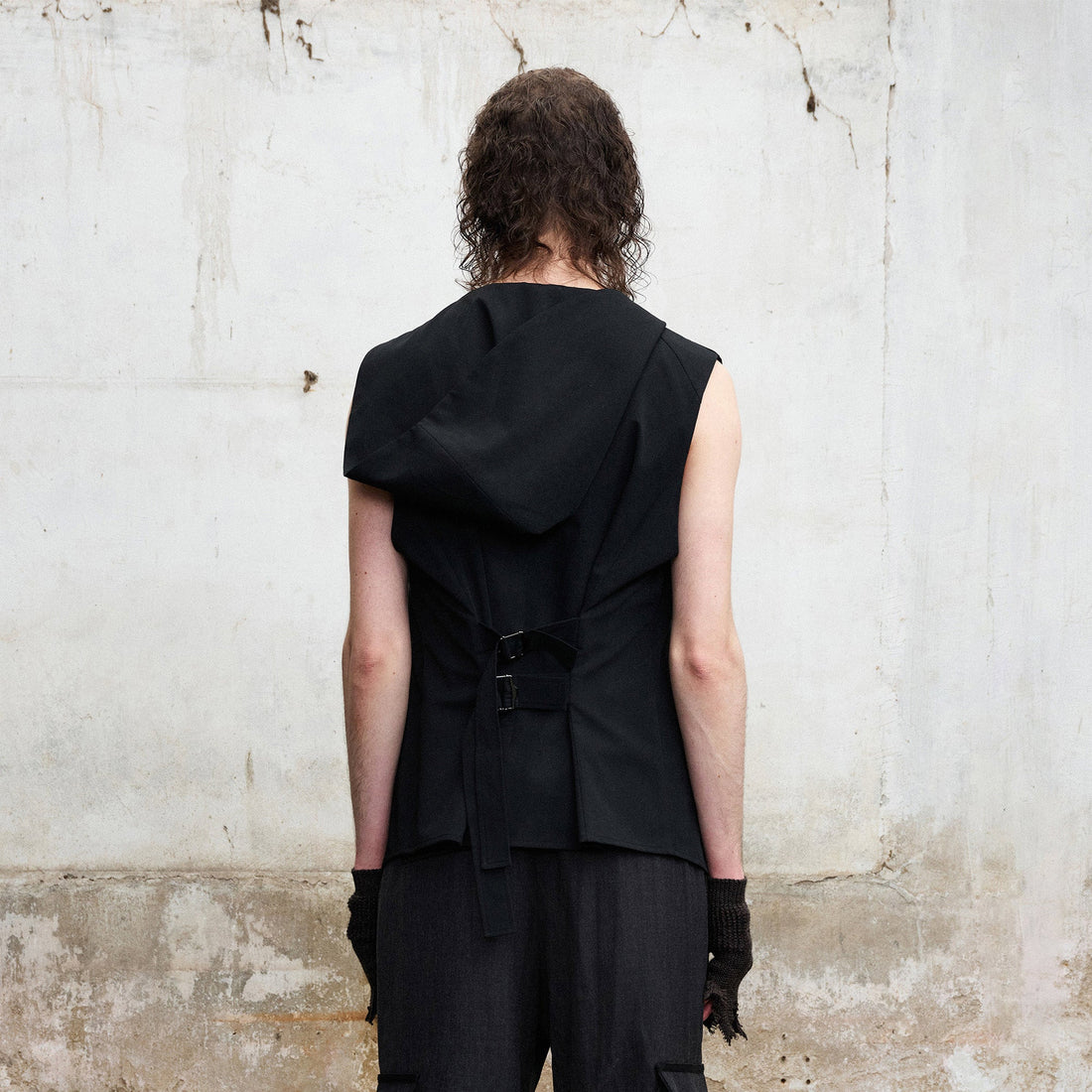 ILNya Nieternite Nifutur Hooded Waist-Cinched Vest-Vest-S (0)(Preorder)-Free Shipping Leatheretro