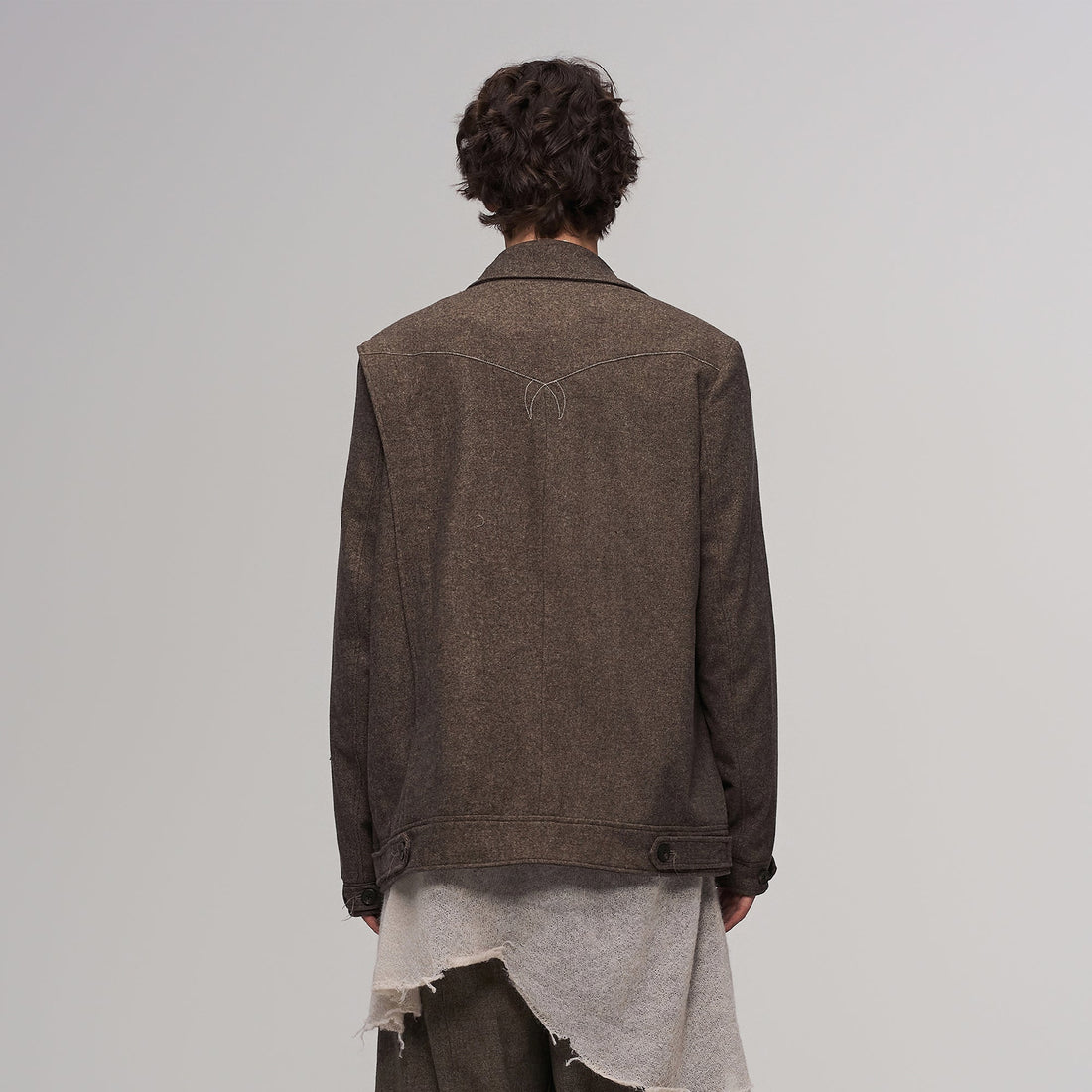 ILNya Nieternite Nifutur Deconstructed Arc Panel Wool Blend Jacket-Jacket-S(0) (Preorder)-Free Shipping Leatheretro