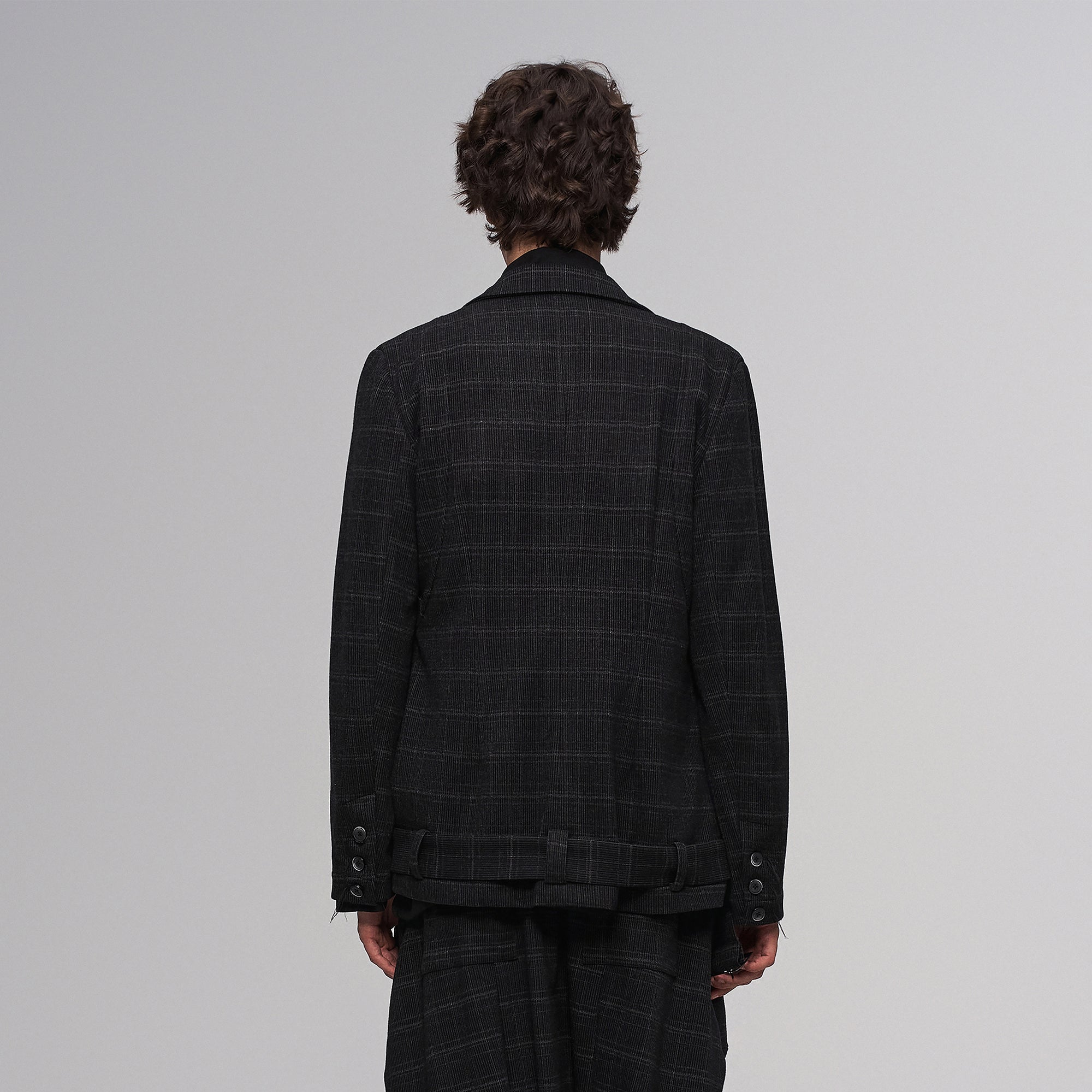 ILNya Nieternite Nifutur Deconstructed Detachable Plaid Blazer-Jacket-S(0) (Preorder)-Free Shipping Leatheretro