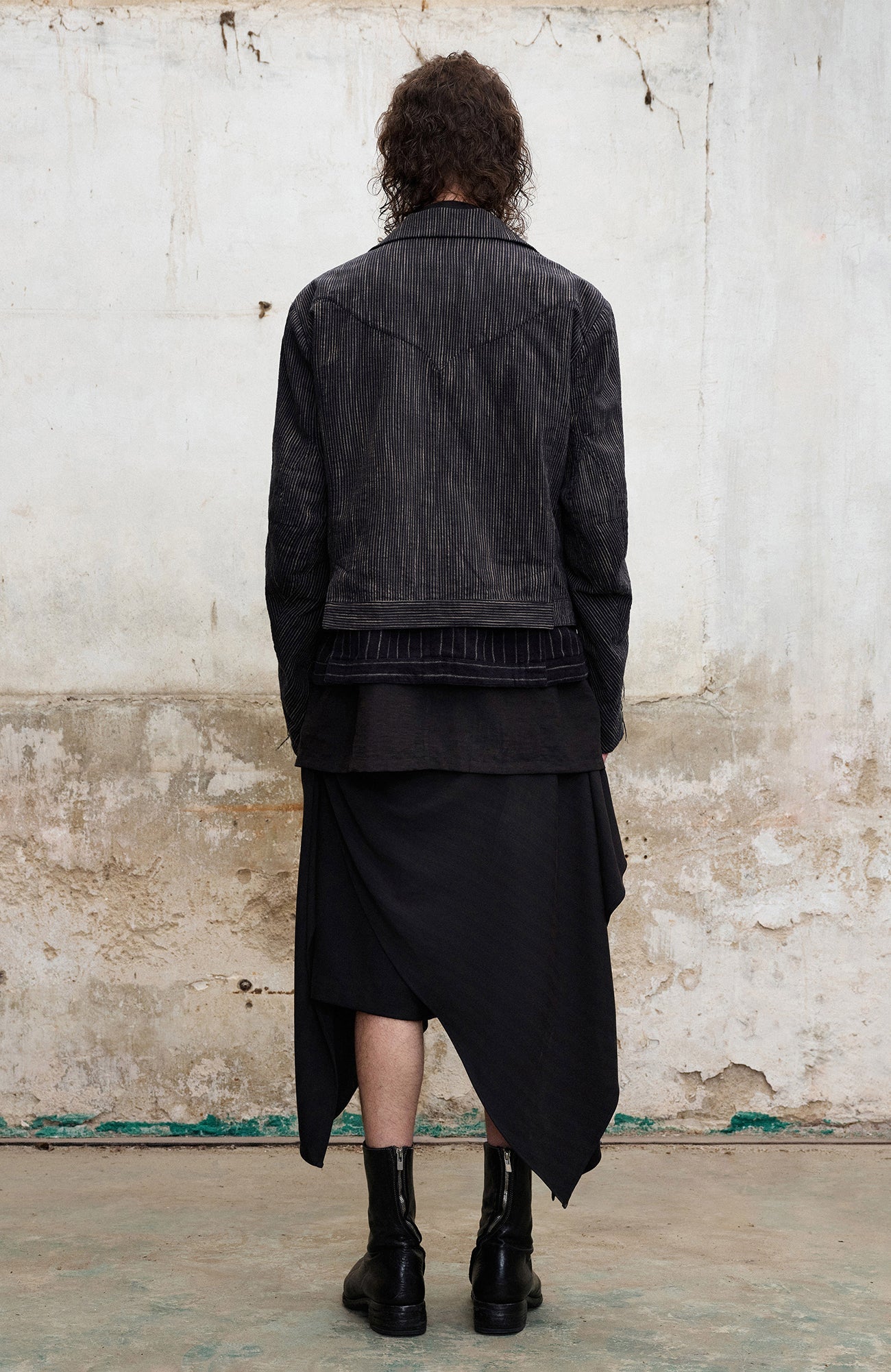 ILNya Nieternite Nifutur Deconstructed Drape-Panel Shorts-Shorts-S(0) (Preorder)-Free Shipping Leatheretro