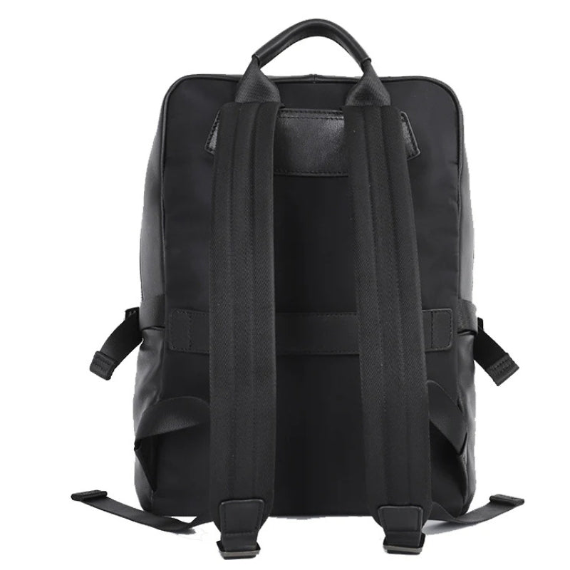Men’s Business Commute Backpack – Modern Travel Tech Device Bag-Backpacks-Black-Free Shipping Leatheretro
