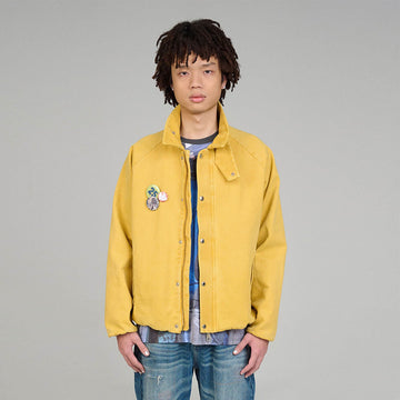 URBAN+FOREST Field Hunting Cinched-Hem Jacket-Jacket-S-Yellow-Free Shipping Leatheretro