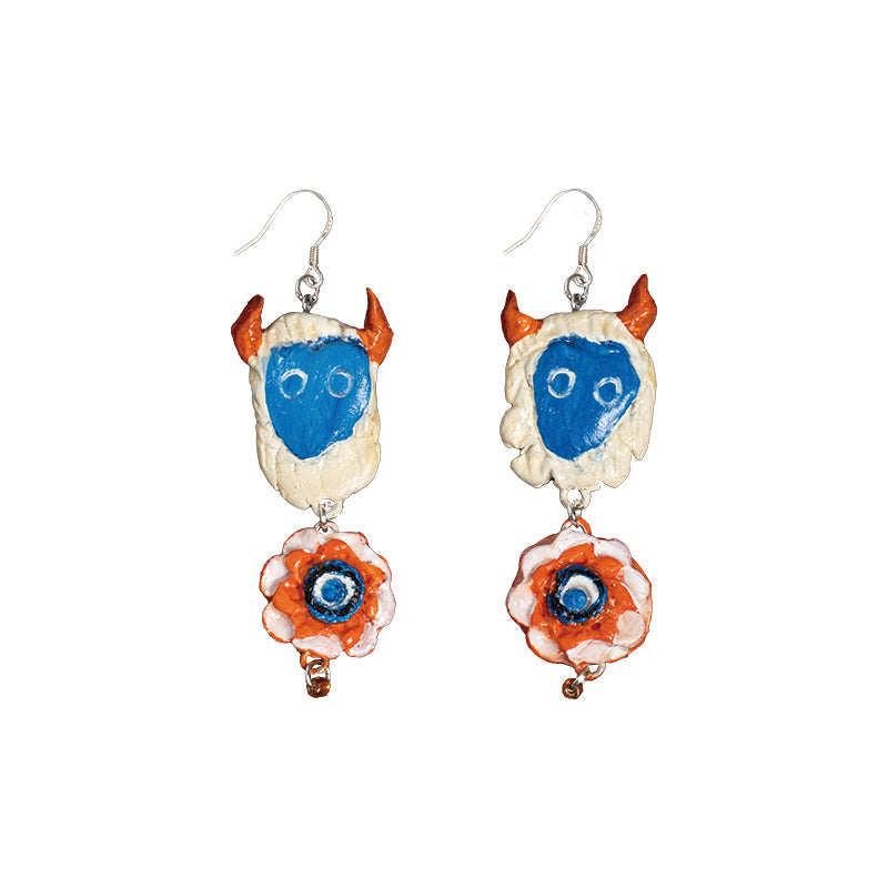 NERHI Tribal Clay Charm-Drop Earrings-Earring-3-Free Shipping Leatheretro