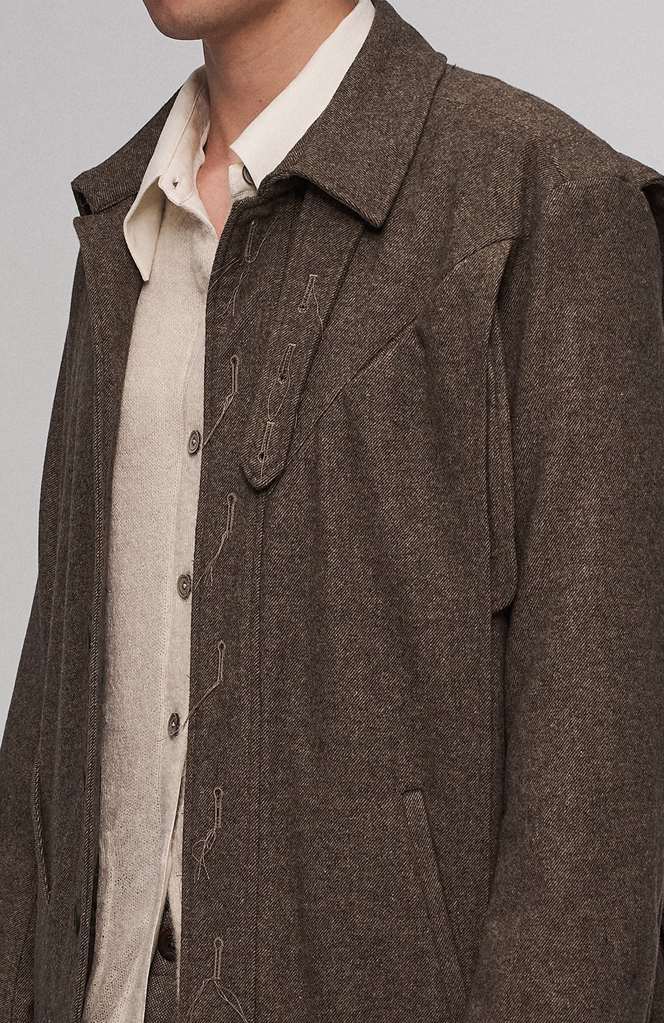 ILNya Nieternite Nifutur Deconstructed Arc Panel Wool Blend Jacket-Jacket-S(0) (Preorder)-Free Shipping Leatheretro