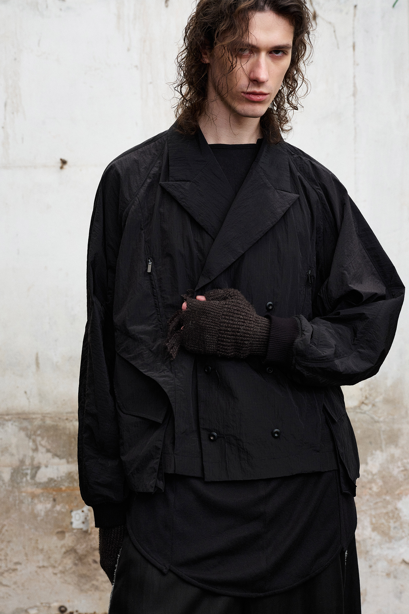 ILNya Nieternite Nifutur Wingsuit Double-Breasted Blazer Jacket-Jacket-S-Free Shipping Leatheretro