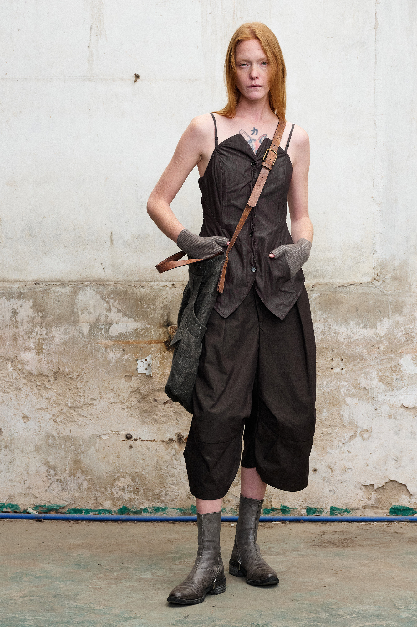 ILNya Nieternite Nifutur Pleated Button-Fly Shorts-Shorts-S (0)-Free Shipping Leatheretro