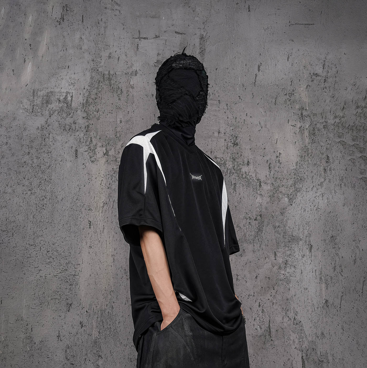 UNDERWATER Demon Eye Mesh Jersey Black-T Shirt-S-Free Shipping Leatheretro