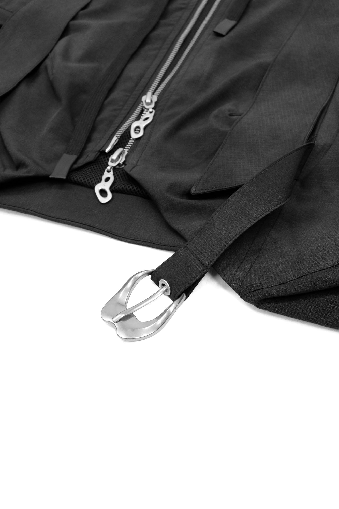 RELABEL Detachable Hood Big-Pocket Vest-Vest-XS (Preorder)-Gray-Free Shipping Leatheretro
