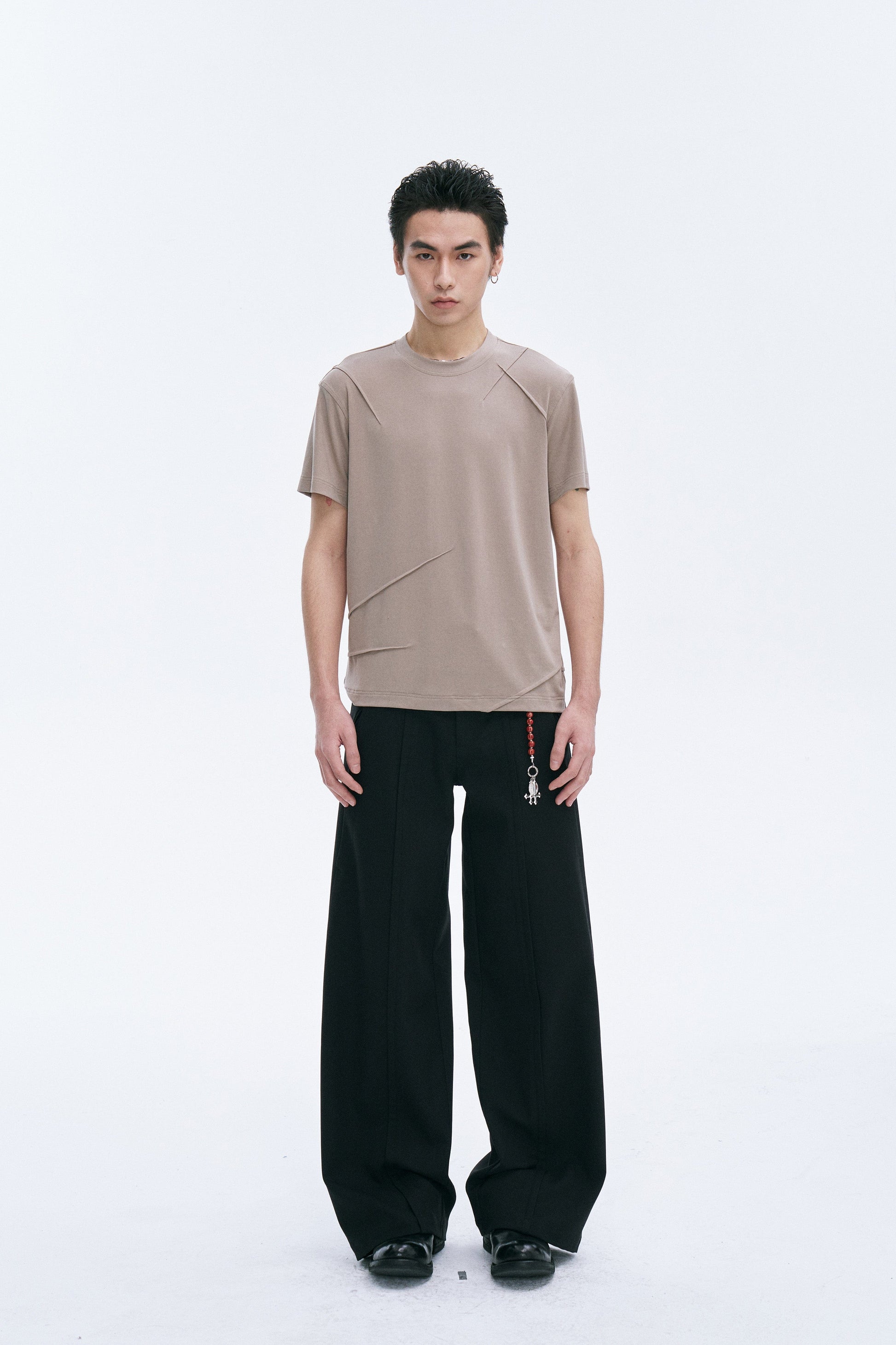 CATSSTAC Essential Scar-Stitch T-Shirts-T Shirt-M-Coffee-Free Shipping Leatheretro