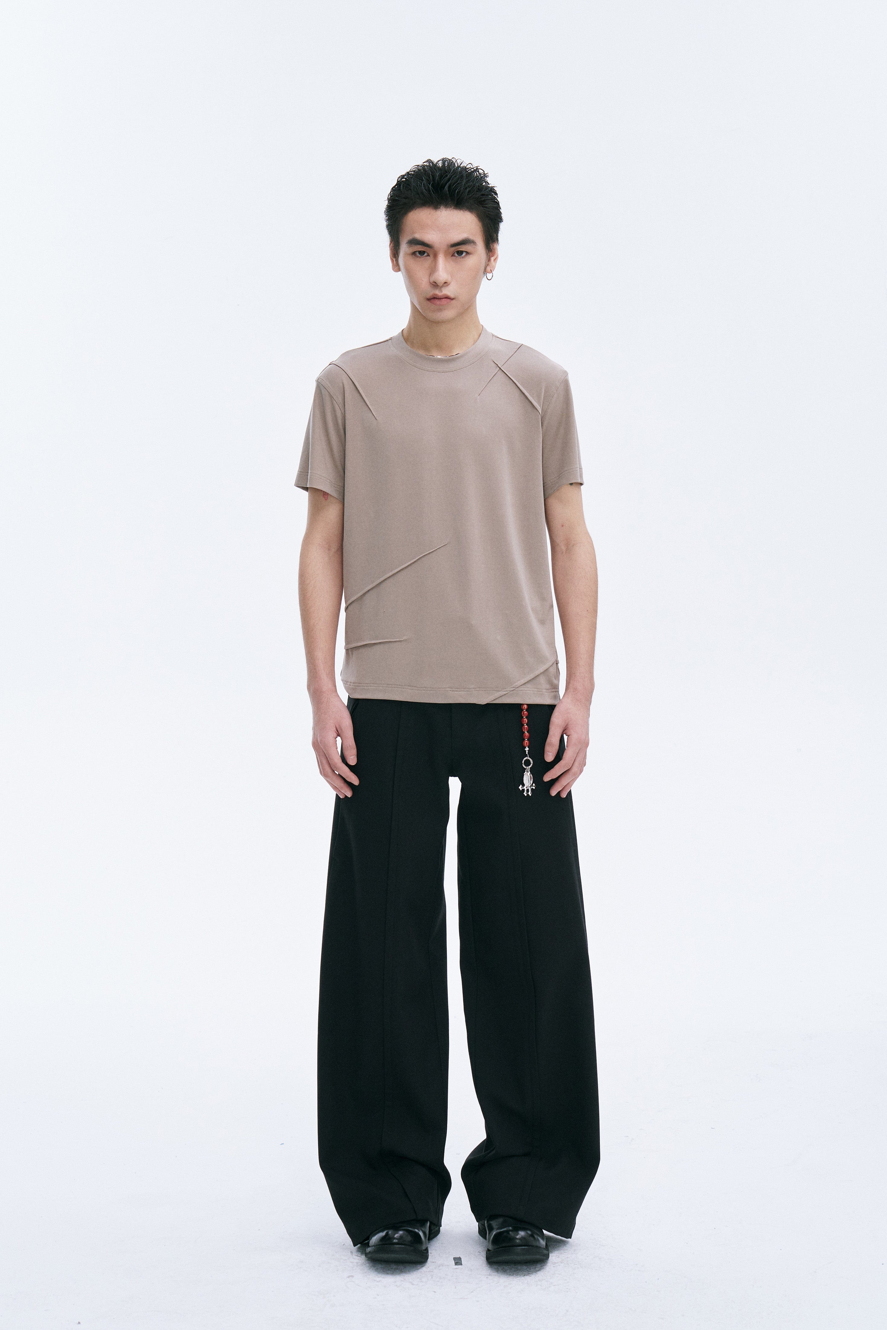 CATSSTAC Essential Scar-Stitch T-Shirts-T Shirt-M-Coffee-Free Shipping Leatheretro