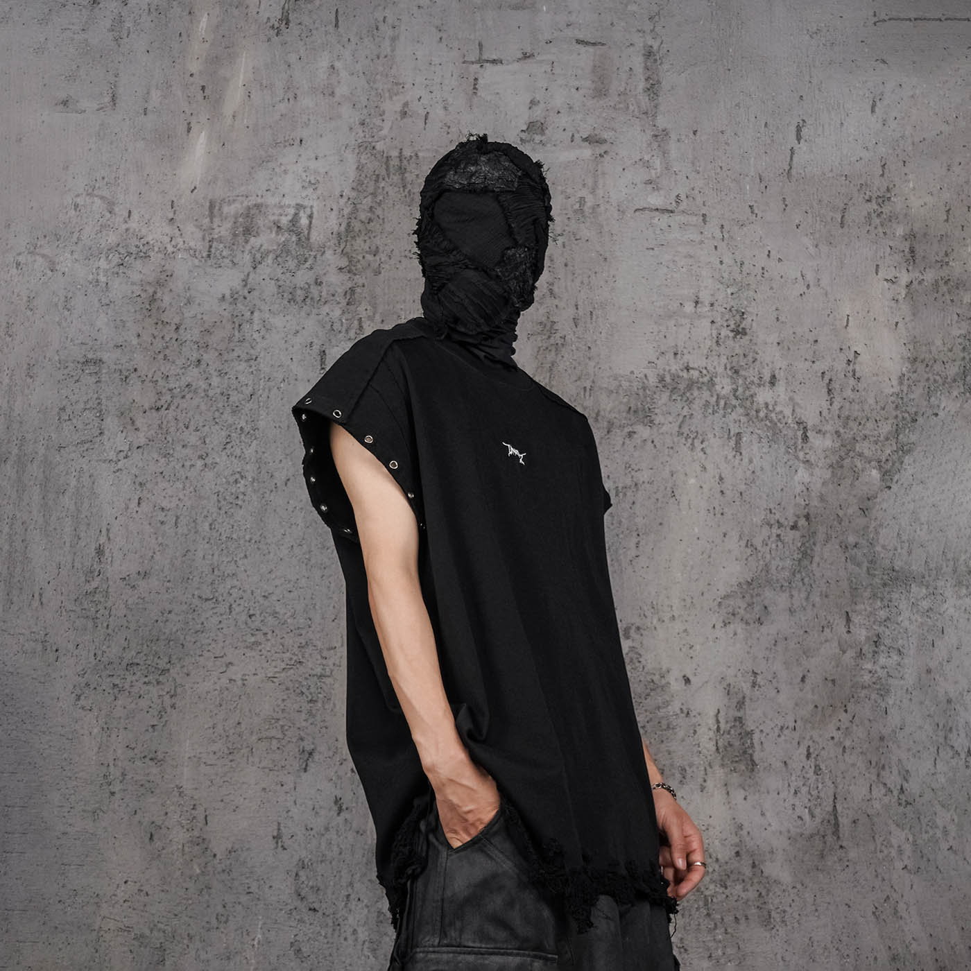 UNDERWATER Distressed Punk LOGO Tank Top-Tank Top-S-Free Shipping Leatheretro