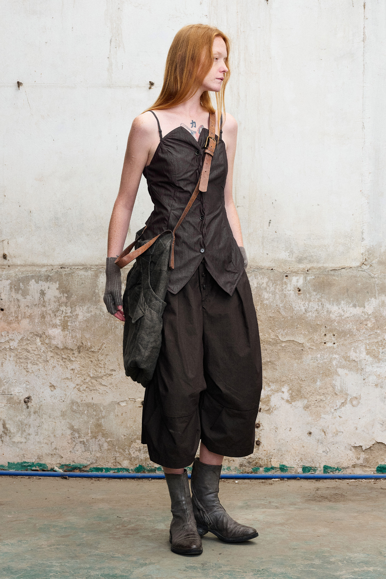 ILNya Nieternite Nifutur Pleated Button-Fly Shorts-Shorts-S (0)-Free Shipping Leatheretro