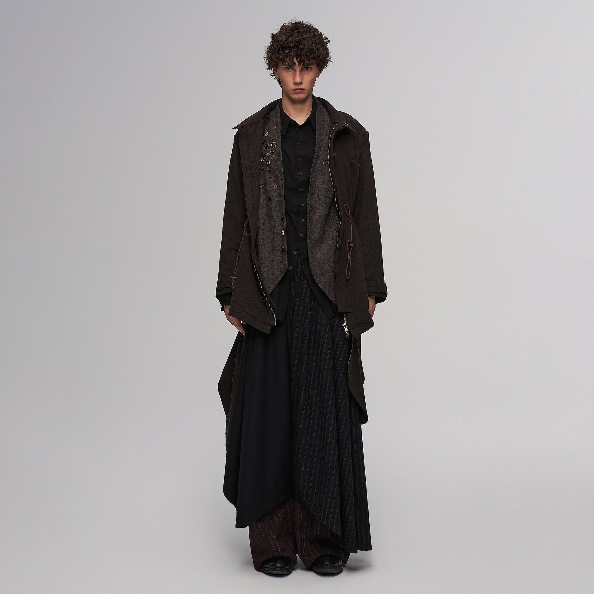 ILNya Nieternite Nifutur Detachable Down-Lined Wool-Blend Modular Parka-Jacket-S(0) (Preorder)-Free Shipping Leatheretro