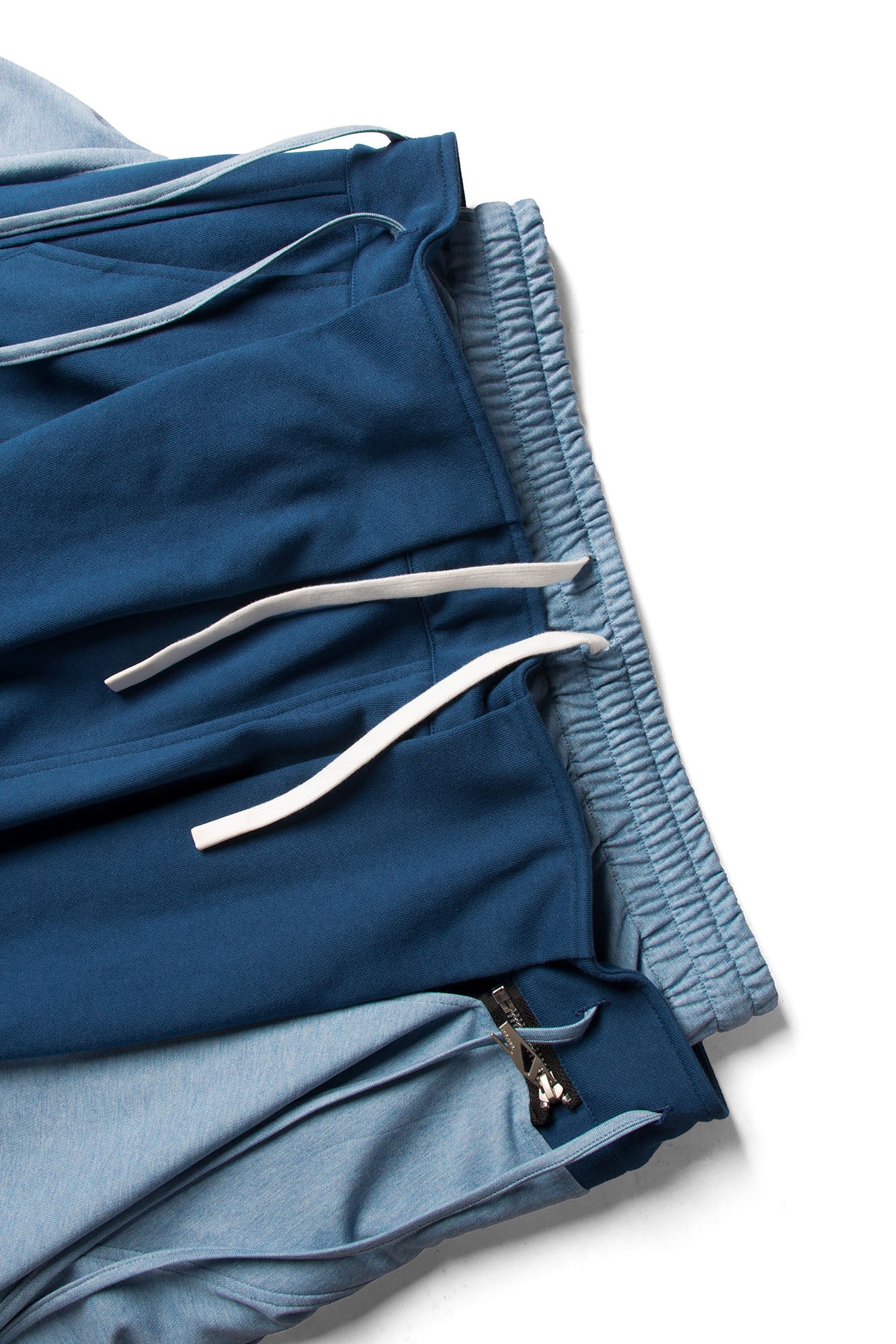 RELABEL Double Waistband Detachable Back Flap Oversized Sweatpants Blue-Pants-XS (Preorder)-Free Shipping Leatheretro