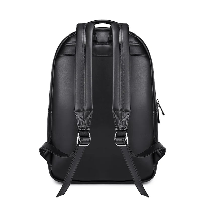 Steampunk 3D Skull Backpack | Punk Rivet PU Leather Laptop Bag-Backpacks-Black-Free Shipping Leatheretro
