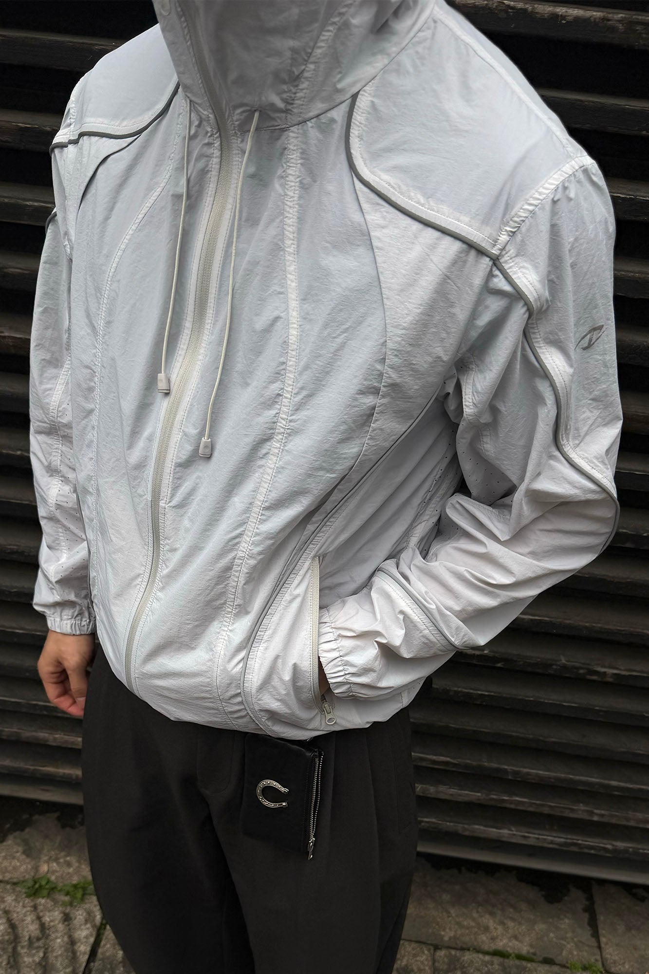 CATSSTAC Curved-Panel Lightweight UV Protection Jacket-Jacket-M (Preorder)-Light Gray-Free Shipping Leatheretro