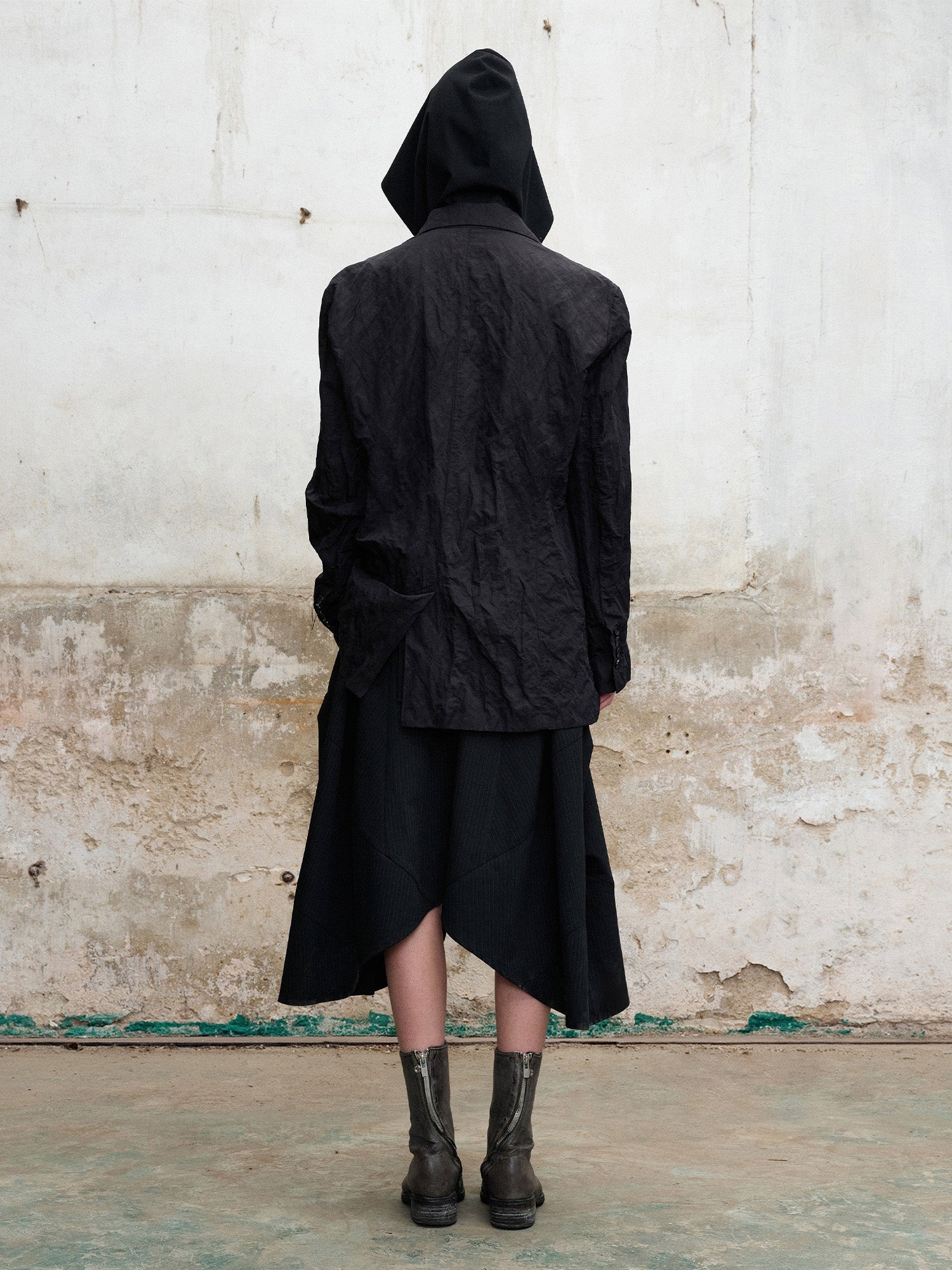 ILNya Nieternite Nifutur Hooded Waist-Cinched Vest-Vest-S (0)(Preorder)-Free Shipping Leatheretro