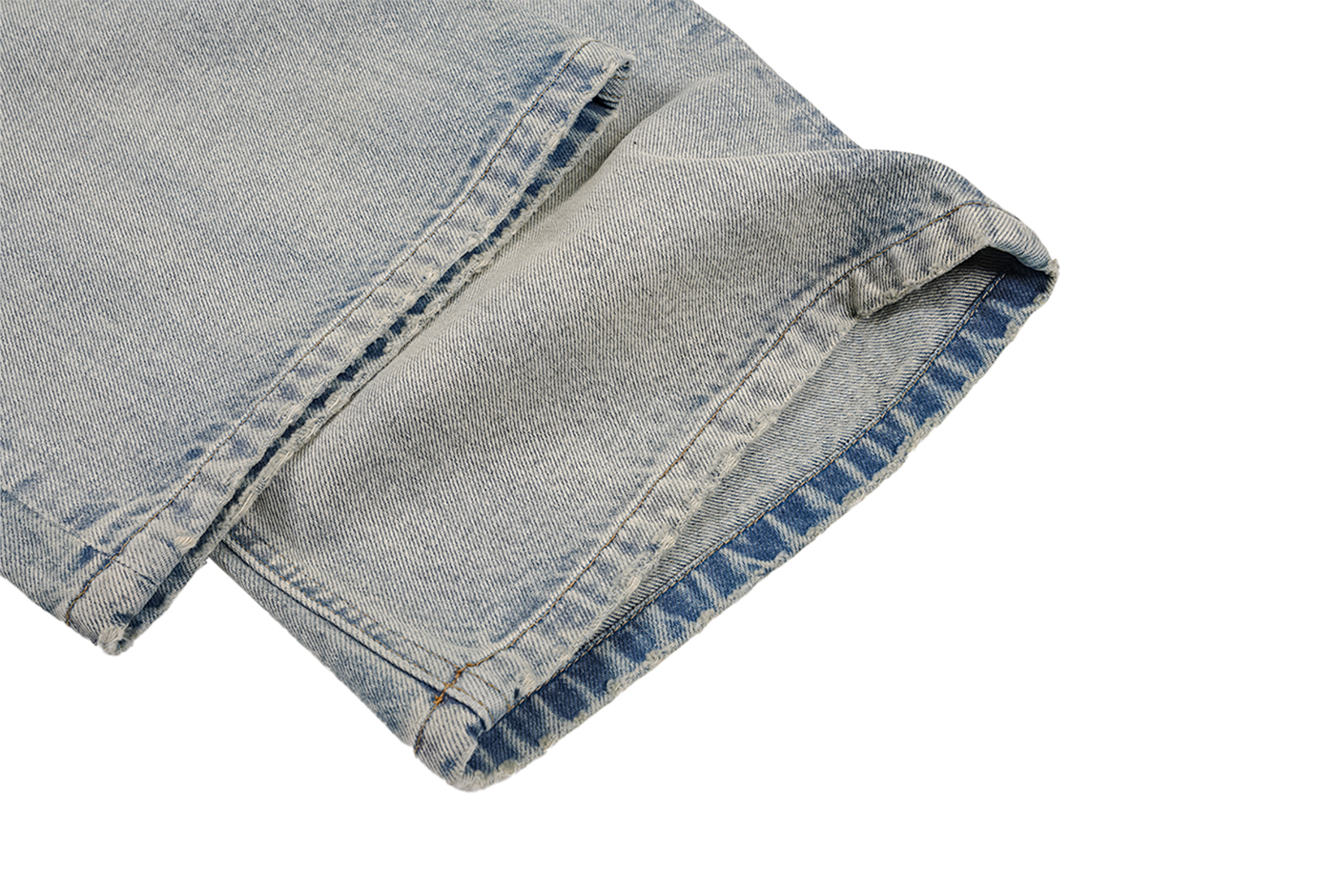 UNDERWATER Washed Whiskered Gradient Jeans-Jeans-S-Free Shipping Leatheretro