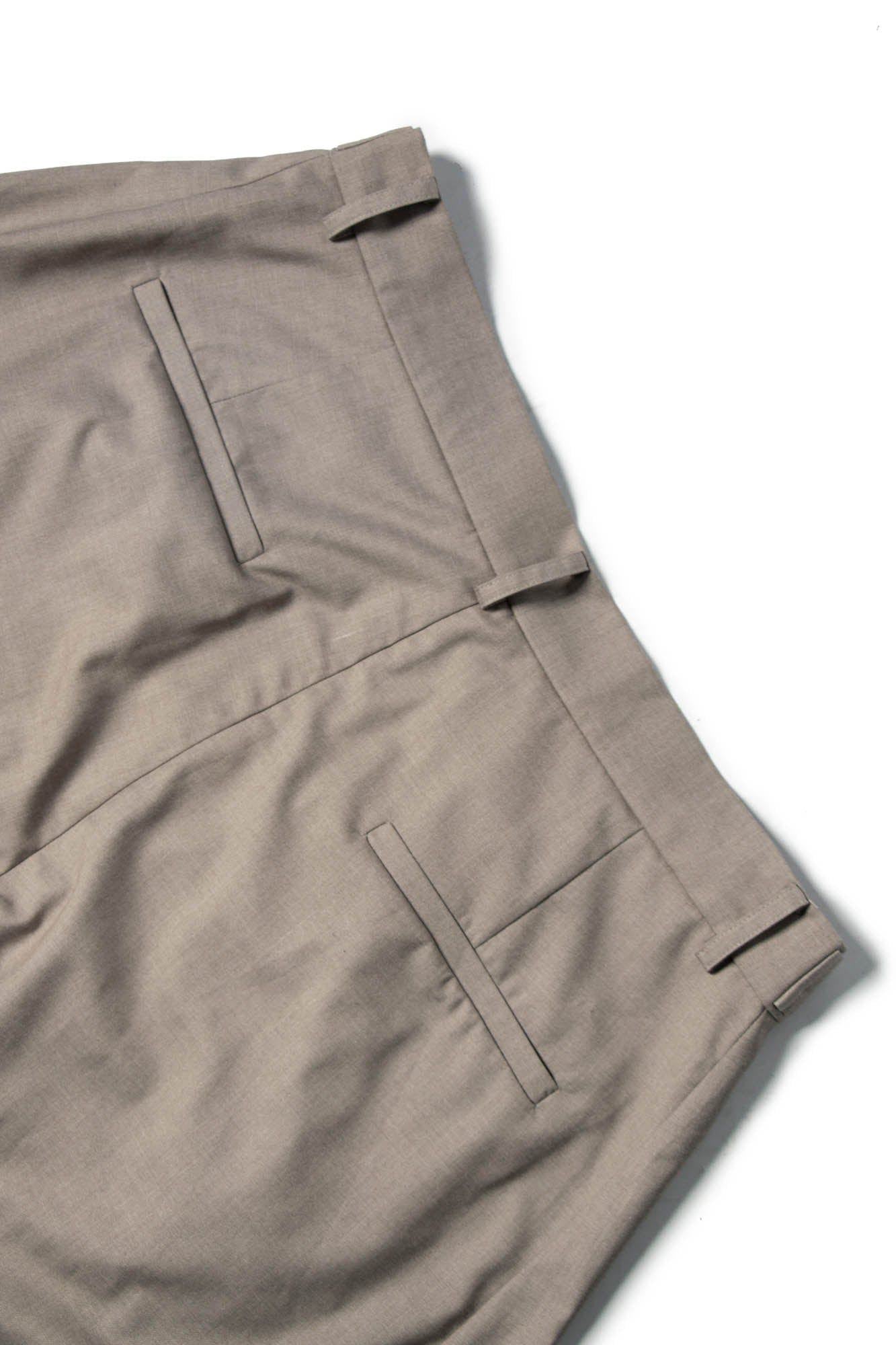 RELABEL Pleated Drape Wide-Leg Trousers-Pants-XS-Gray-Free Shipping Leatheretro