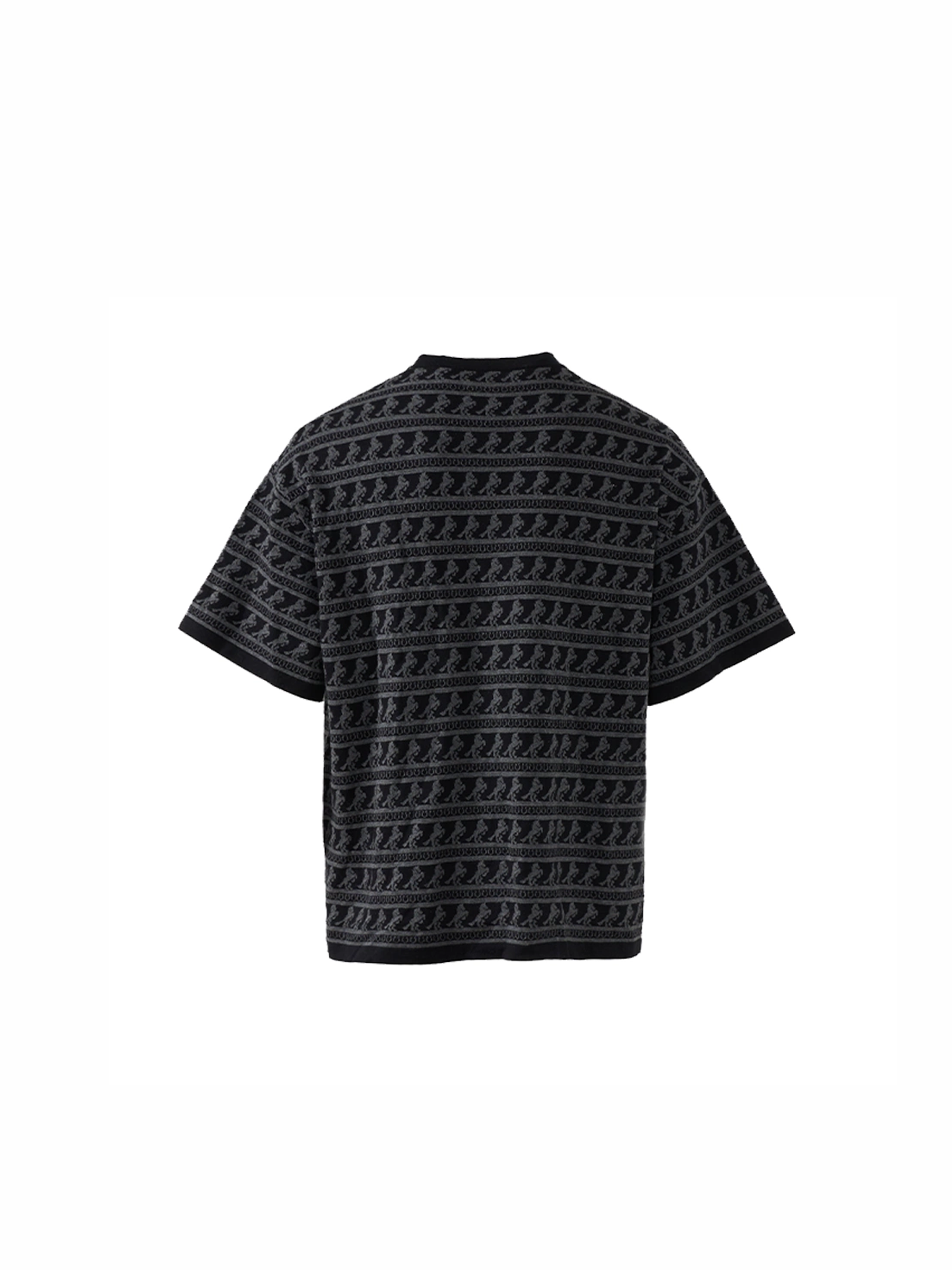 PMW Horse Jacquard Knitted T Shirt-T Shirt-S-Gold-Free Shipping Leatheretro