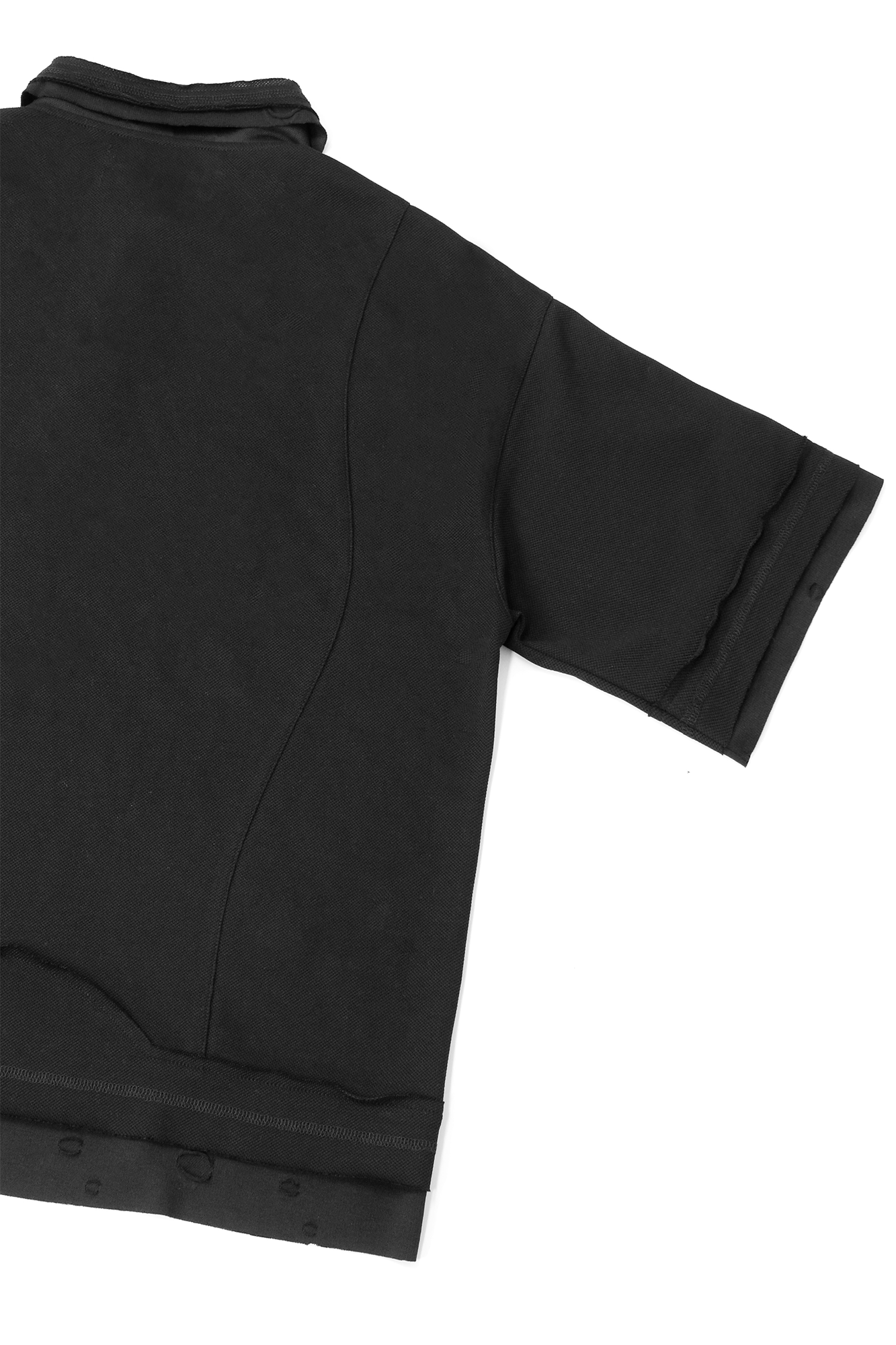 RELABEL Spliced Embroidered Polo Shirt-T Shirt-XS-Free Shipping Leatheretro