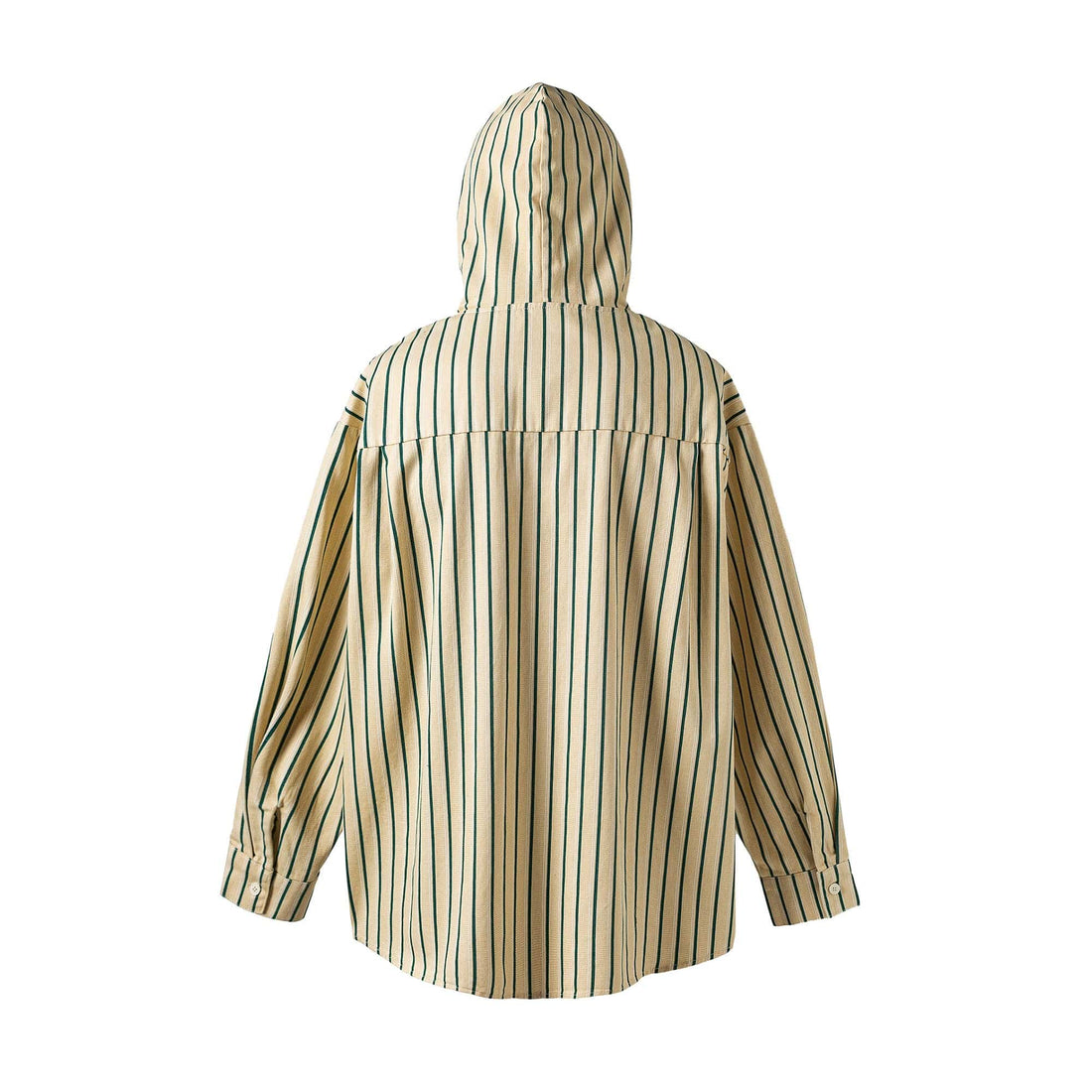 ME DA IGUAL Striped Long-Sleeve Hooded Shirt-Shirt-M-Free Shipping Leatheretro