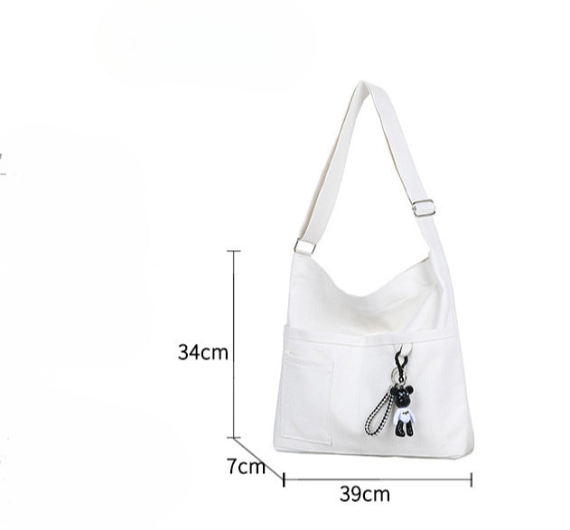 Large Capacity Crossbody Bag for Women-handbags-White-Free Shipping Leatheretro