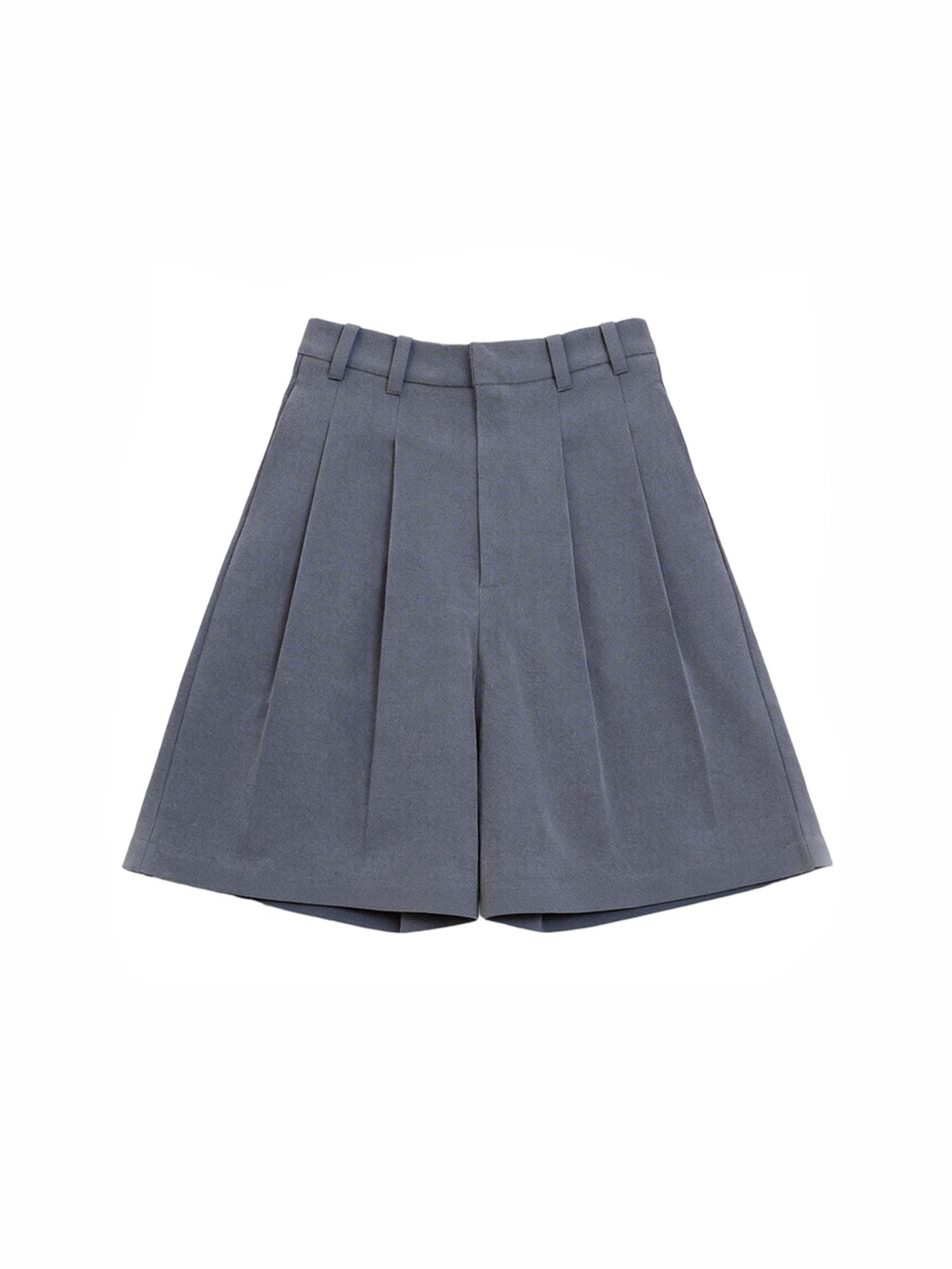 TUIMU Pleated Wide-Leg Shorts-Shorts-S-Free Shipping Leatheretro
