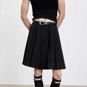 TUIMU Essential Pleated Skort-Shorts-S-Free Shipping Leatheretro