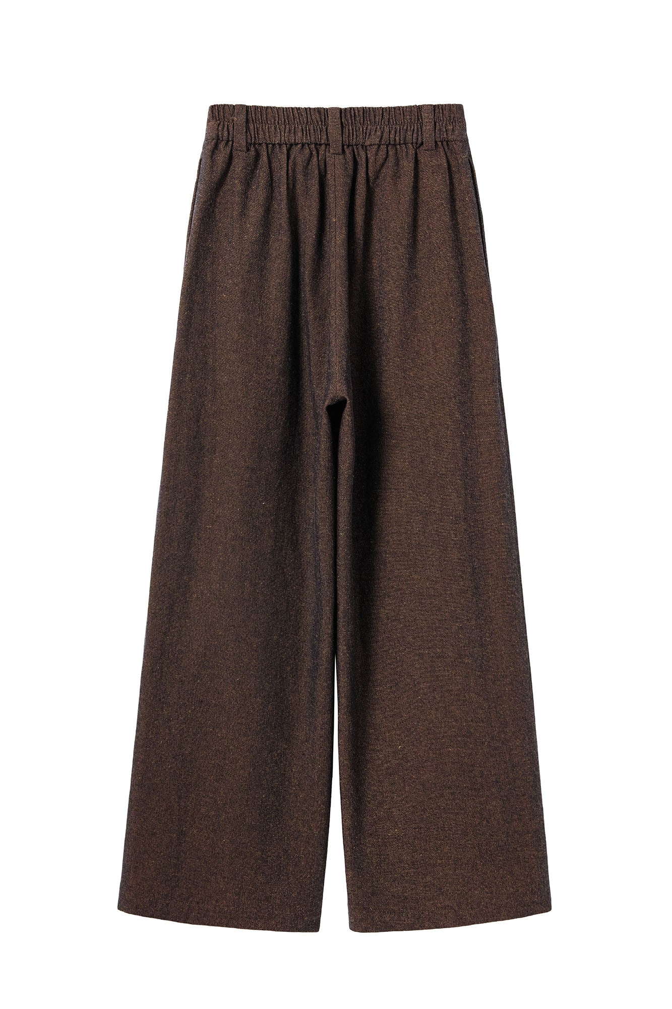 ALVNG AR ANTS Essential Pleats Linen-Blend Wide-Leg Pants-Pants-XS-Brown (Preorder)-Free Shipping Leatheretro