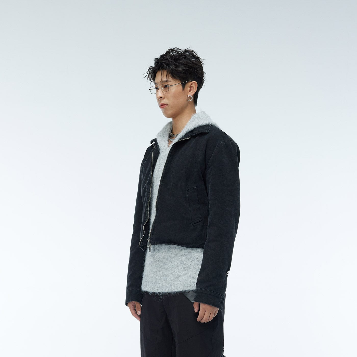 WHISTLEHUNTER Faded Cropped Jacket-Jacket-S-Brown-Free Shipping Leatheretro