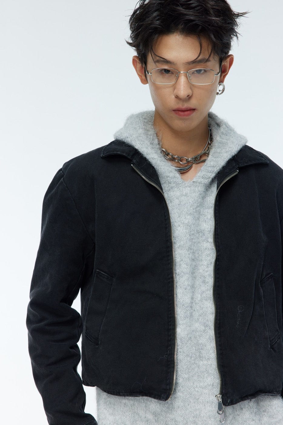 WHISTLEHUNTER Faded Cropped Jacket-Jacket-S-Brown-Free Shipping Leatheretro