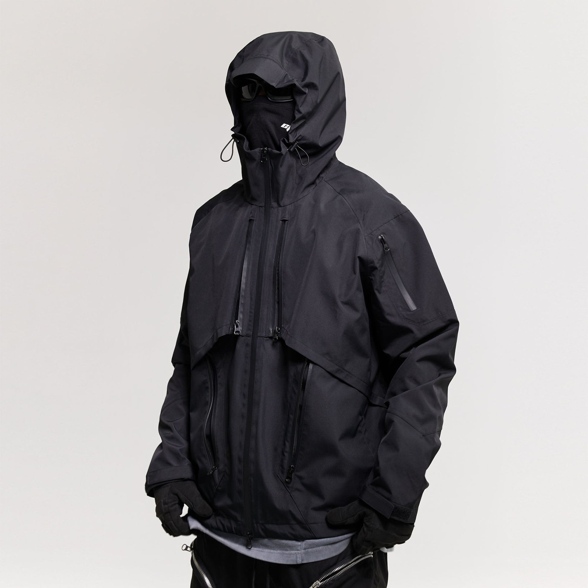 CATSSTAC Layered Multi-Pocket Waterproof Hooded Jacket-Jacket-M-Thin-Free Shipping Leatheretro