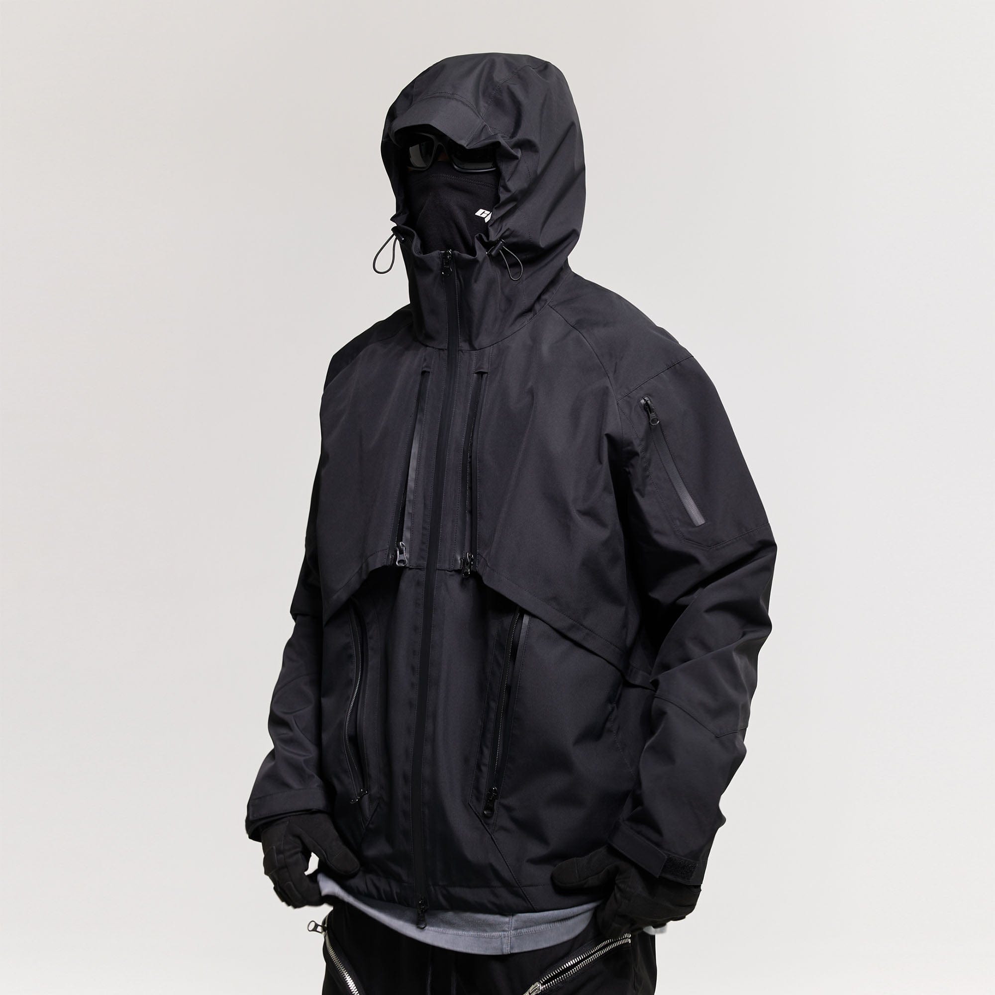 CATSSTAC Layered Multi-Pocket Waterproof Hooded Jacket-Jacket-M-Thin-Free Shipping Leatheretro