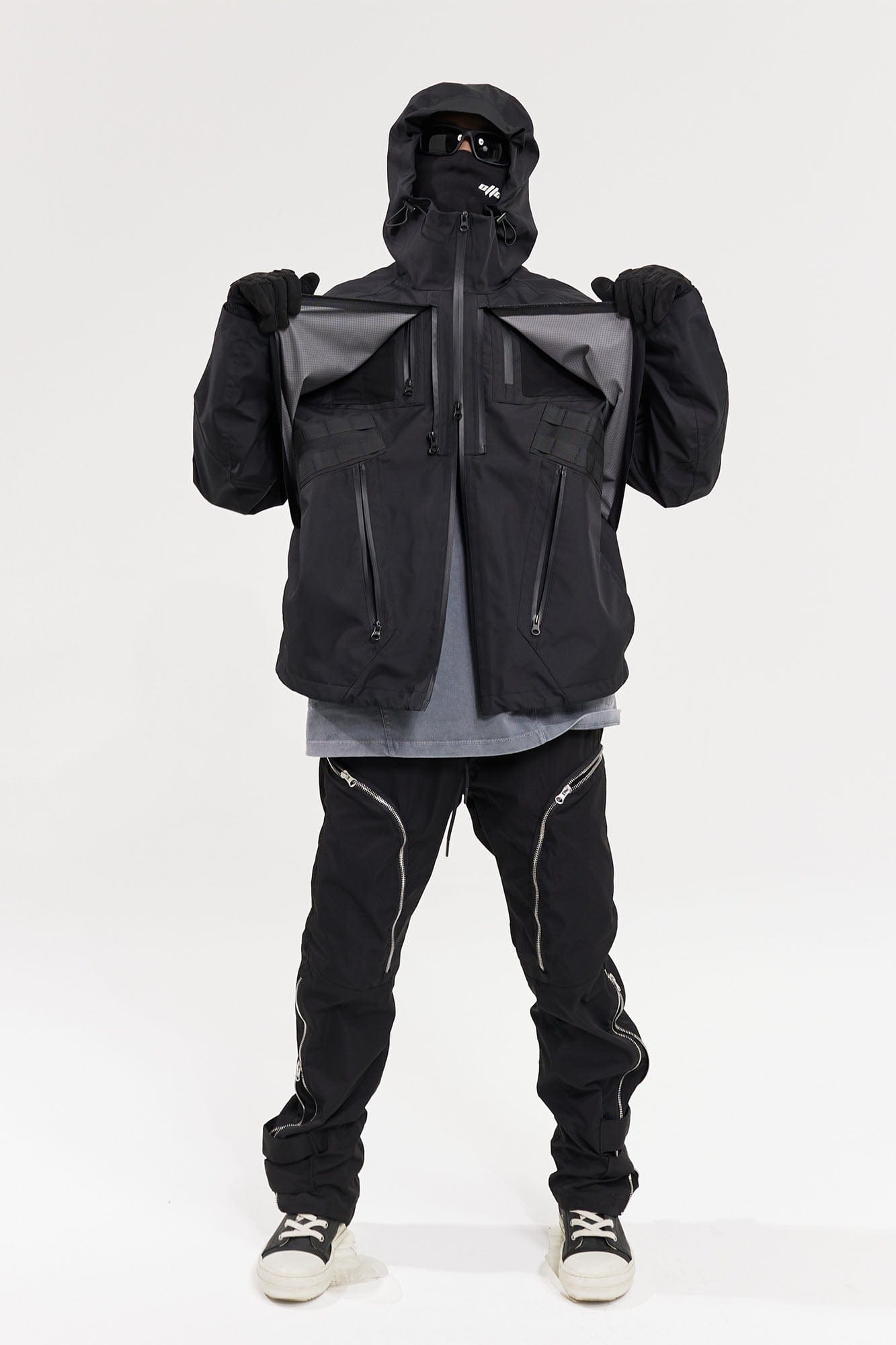 CATSSTAC Layered Multi-Pocket Waterproof Hooded Jacket-Jacket-M-Thin-Free Shipping Leatheretro