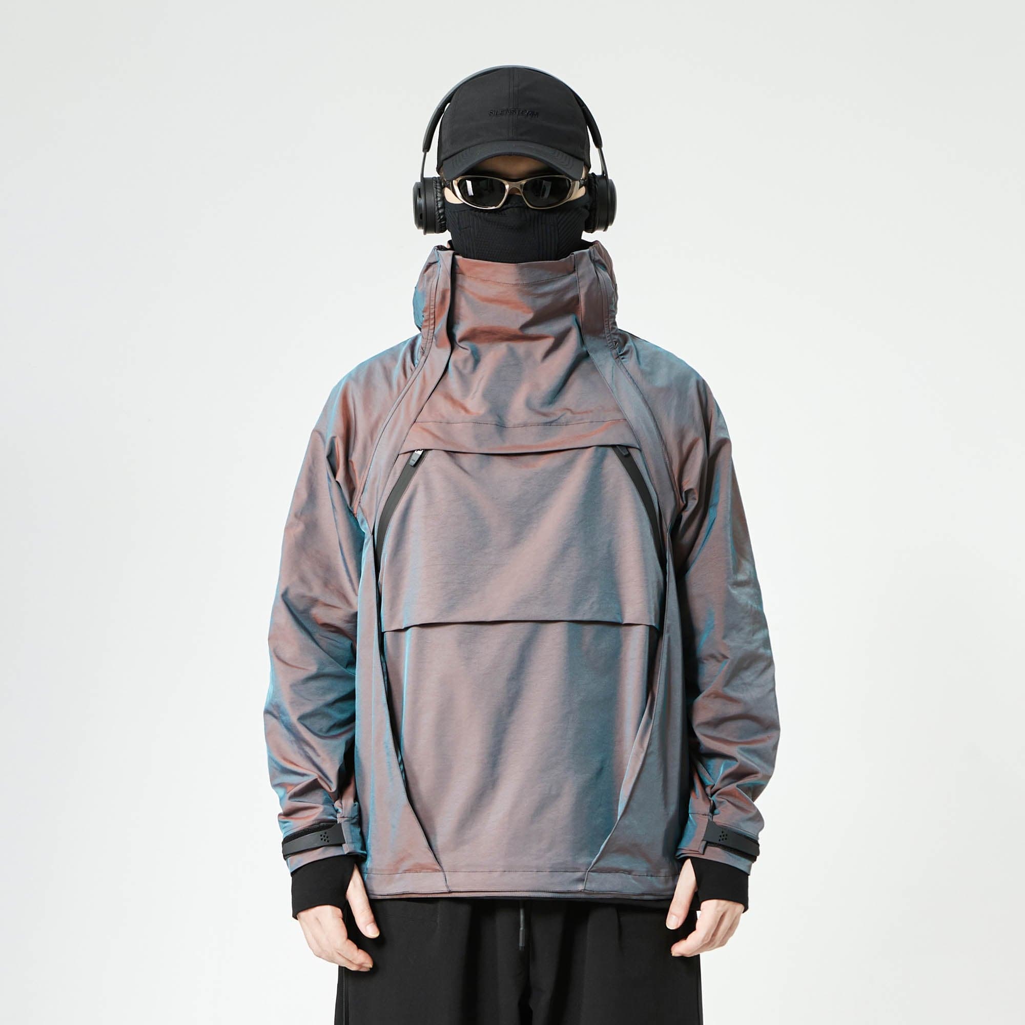 SILENSTORM Gradient Hooded Pullover Windbreaker-Jacket-S-Free Shipping Leatheretro