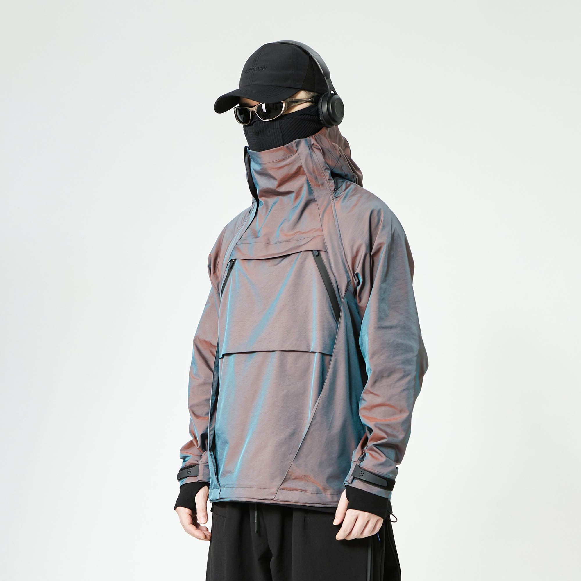 SILENSTORM Gradient Hooded Pullover Windbreaker-Jacket-S-Free Shipping Leatheretro